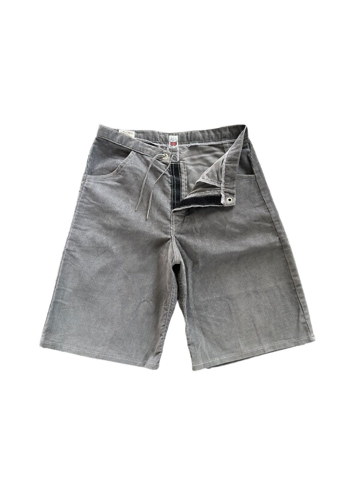 Japanese Brand Birdwell Beach Breachest Corduroy lace up short pants Size US 29 - 1 Thumbnail