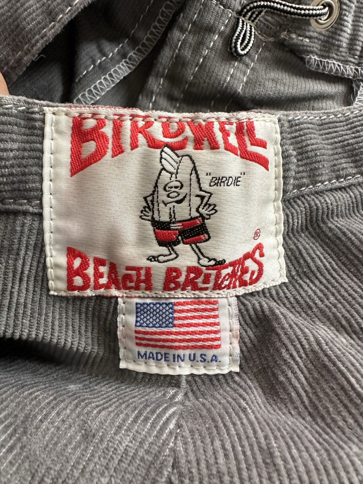 Japanese Brand Birdwell Beach Breachest Corduroy lace up short pants Size US 29 - 7 Thumbnail
