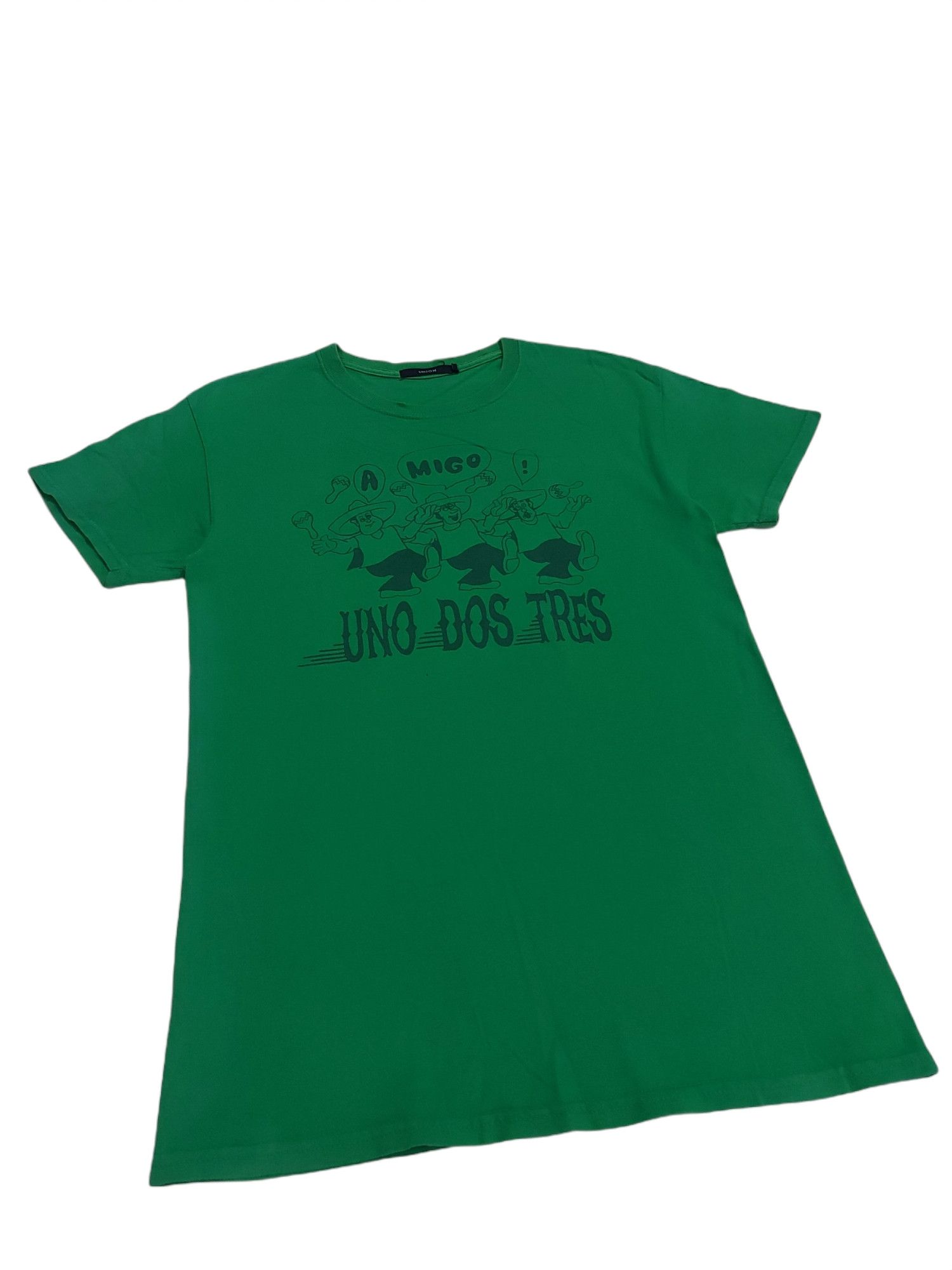 Union LA RARE! UNION "UNO DOS TRES" MEXICAN CARICATURE Size US S / EU 44-46 / 1 - 4 Thumbnail