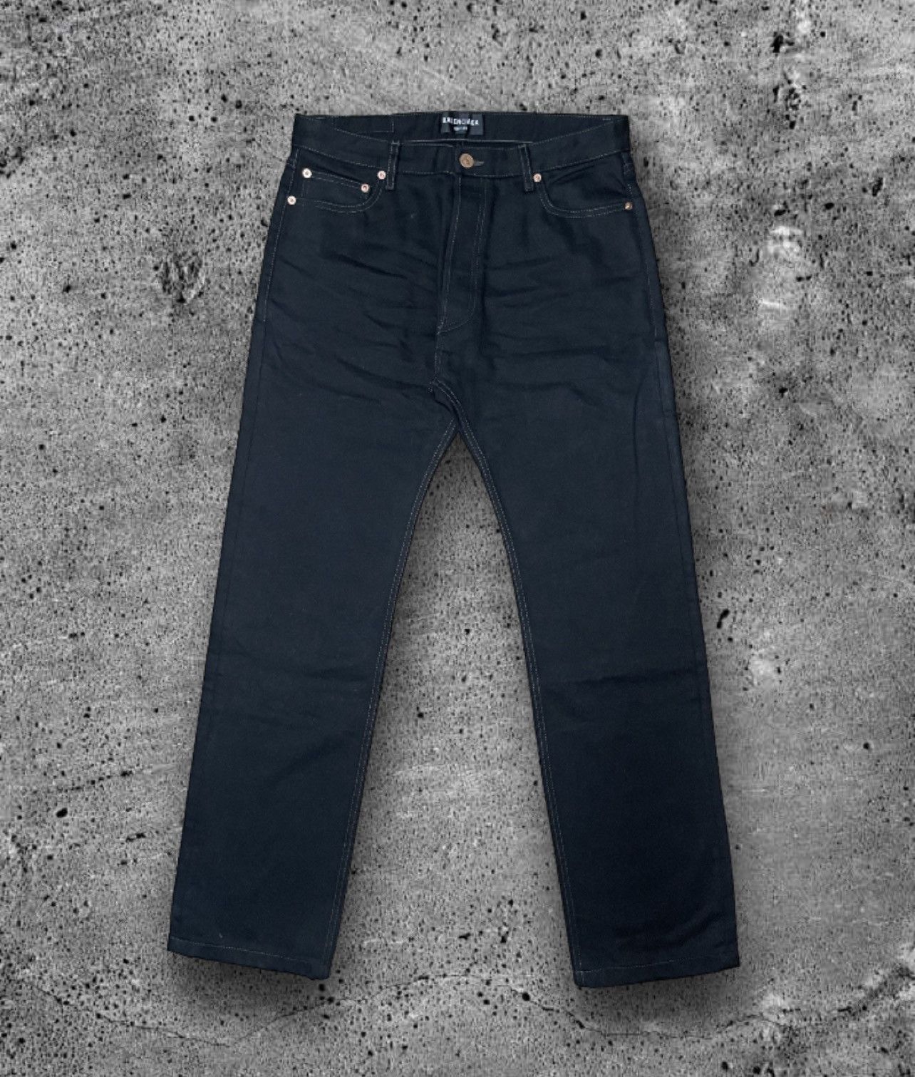 Balenciaga BALENCIAGA “CLASSIC NORMAL FIT BLACK JEANS” Size US 31 - 1 Thumbnail