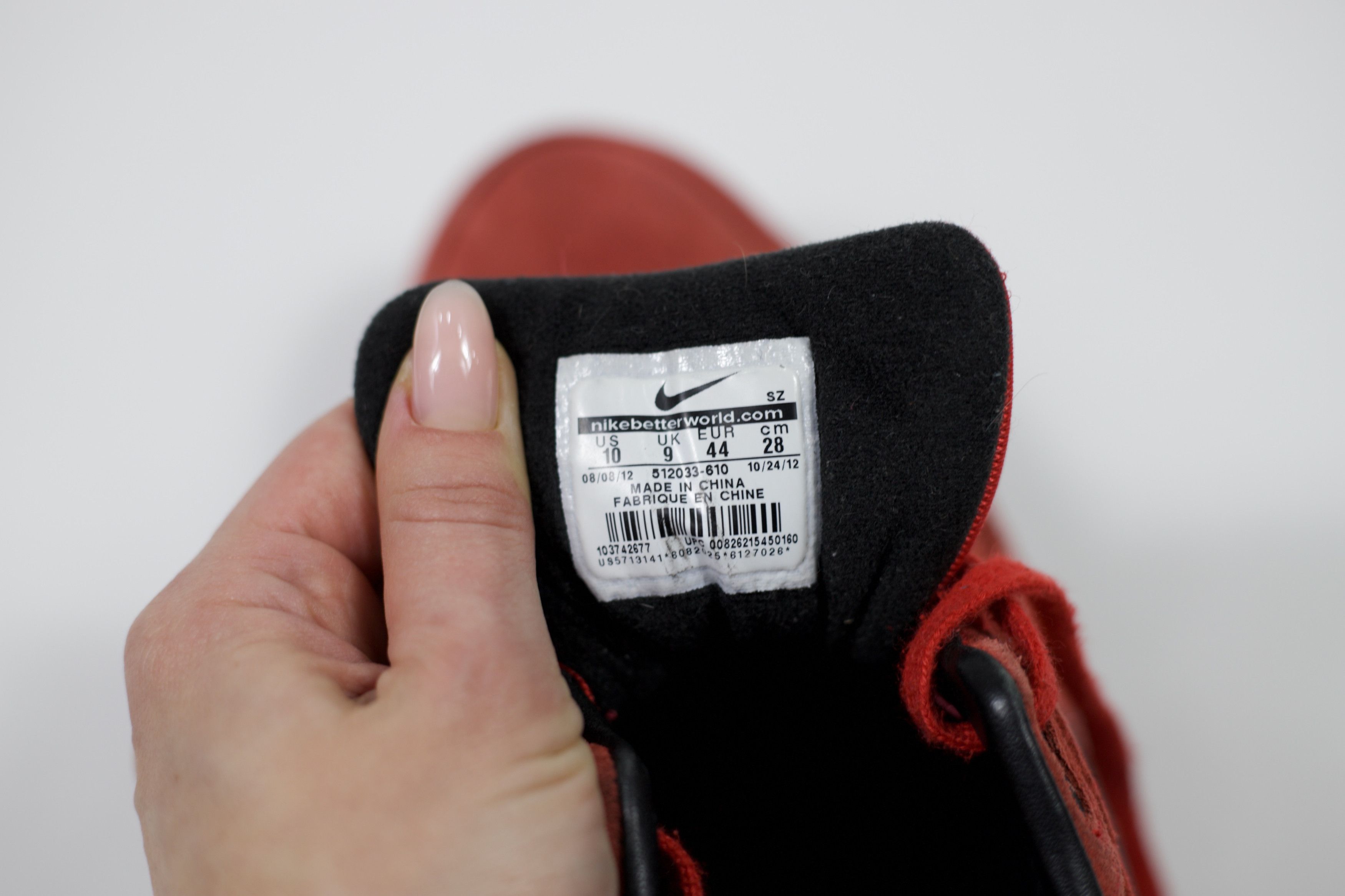Nike 2012 Nike Air Max 1 Premium "Pimento" Size US 10 / EU 43 - 14 Thumbnail
