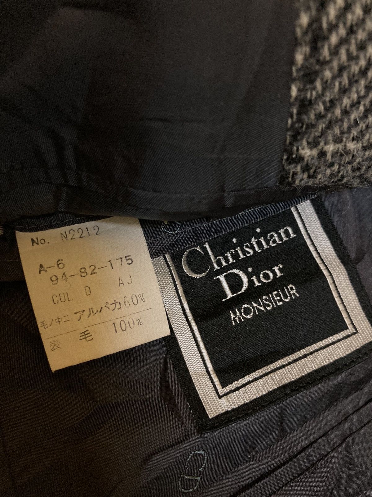 Christian Dior Monsieur CHRISTIAN DIOR MONSIEUR CHECKERED JACKET Size US L / EU 52-54 / 3 - 5 Thumbnail