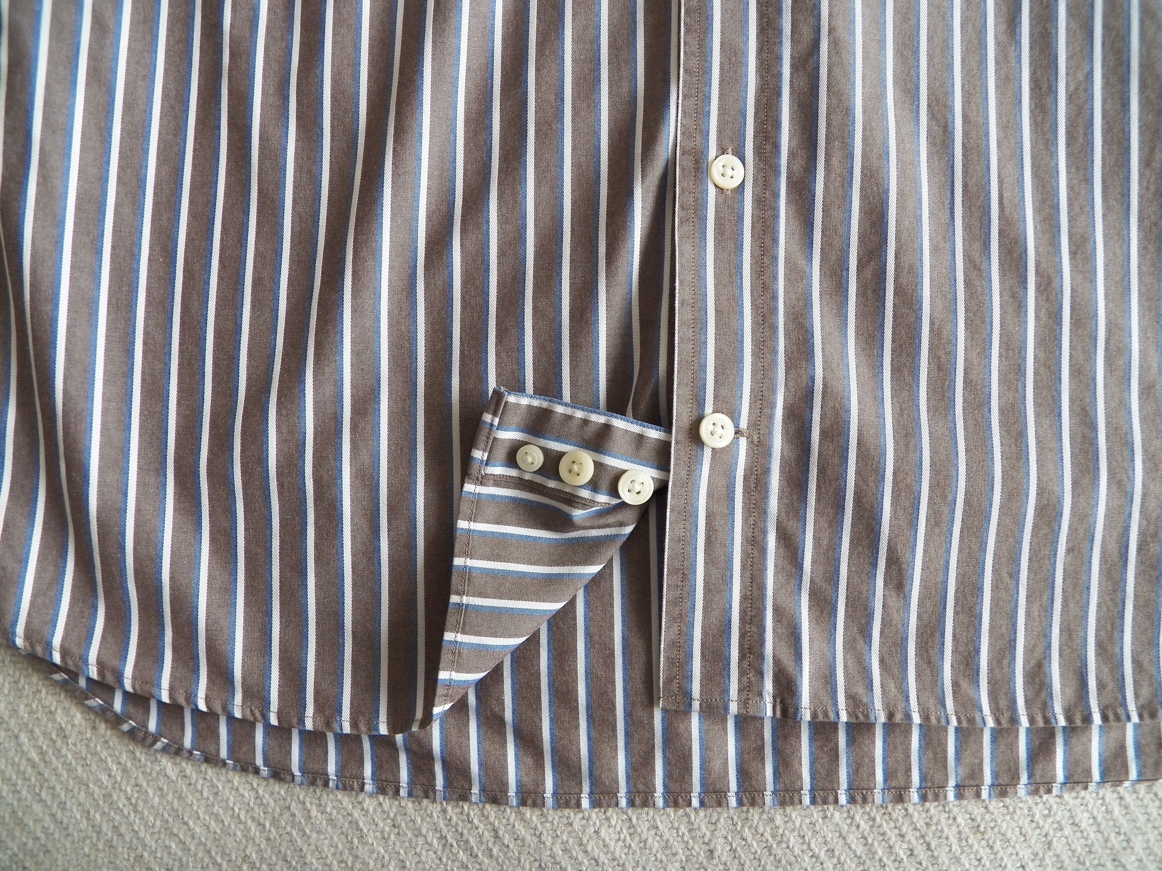 Gant GANT Long Beach Poplin SHIRT Regular Fit brown stripe cotton Size US M / EU 48-50 / 2 - 3 Thumbnail