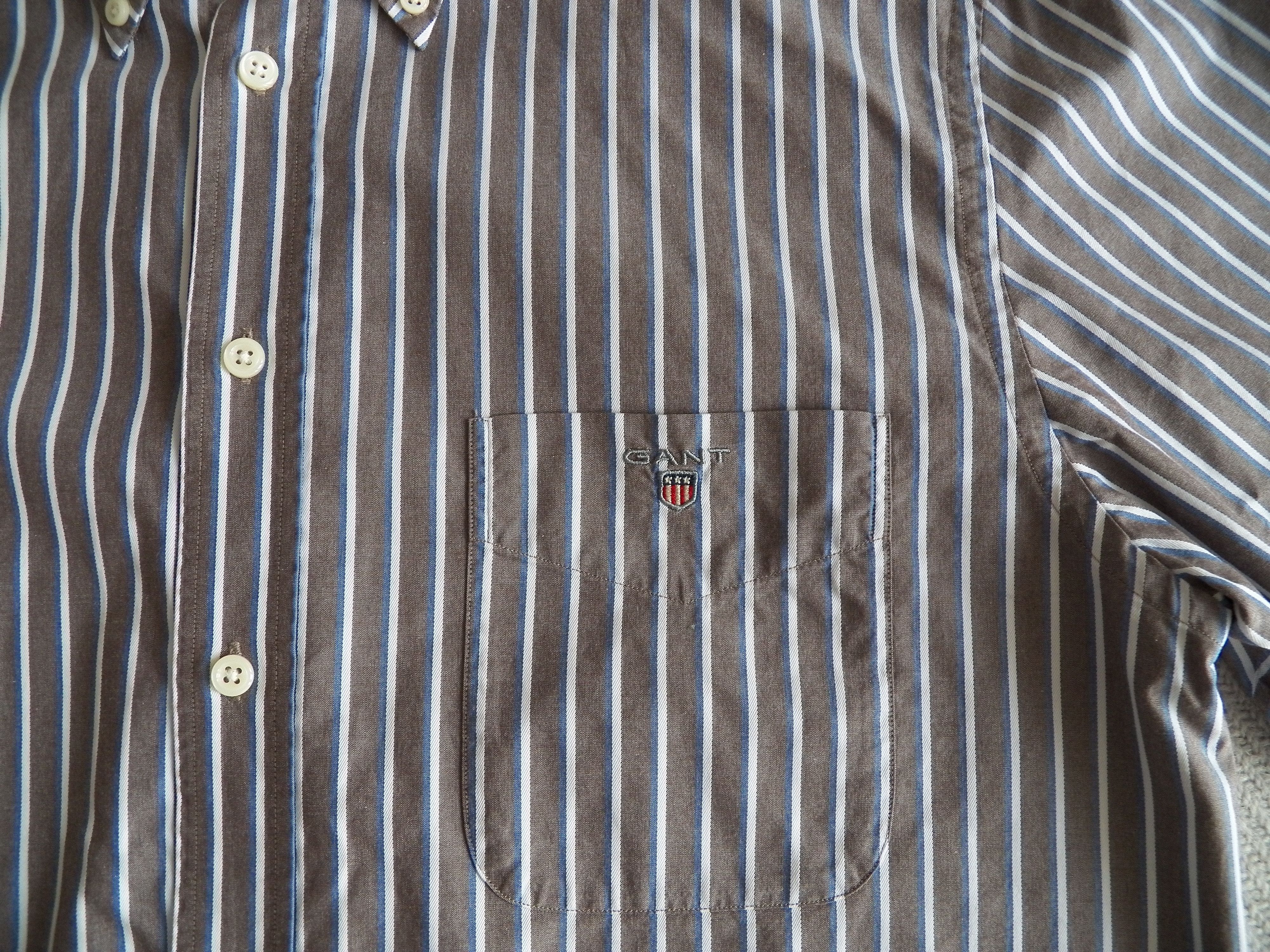 Gant GANT Long Beach Poplin SHIRT Regular Fit brown stripe cotton Size US M / EU 48-50 / 2 - 4 Thumbnail