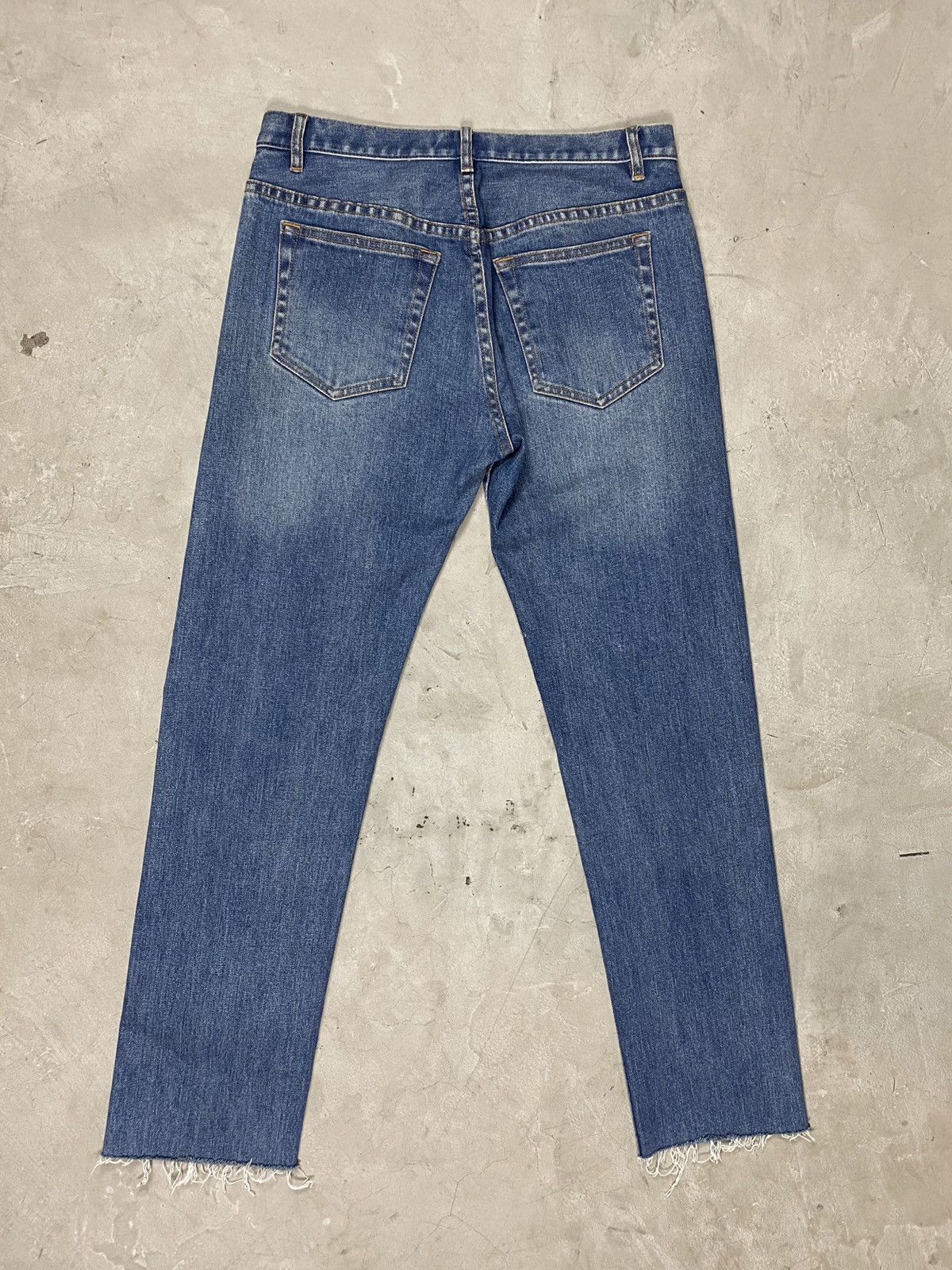 A.P.C. A.P.C. Dark Wash W/ Raw Hems Denims Size US 30 / EU 46 - 2 Thumbnail