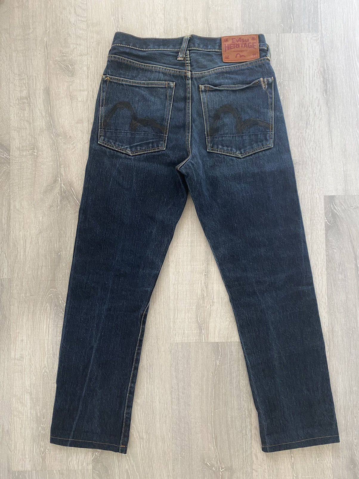 Evisu Evisu Japan vintage selvedge navy jeans black seagulls Size US 28 / EU 44 - 1 Thumbnail