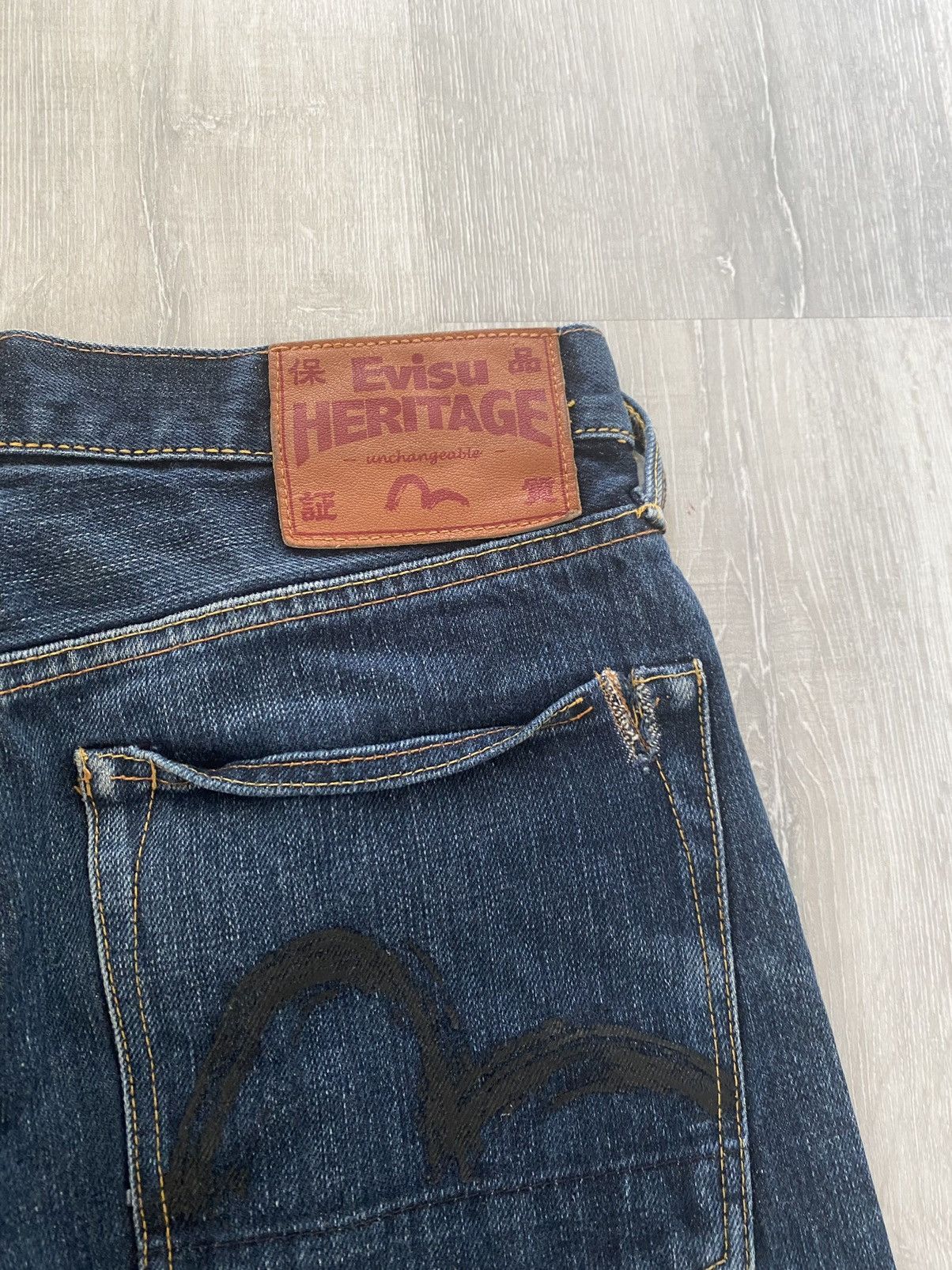 Evisu Evisu Japan vintage selvedge navy jeans black seagulls Size US 28 / EU 44 - 3 Thumbnail