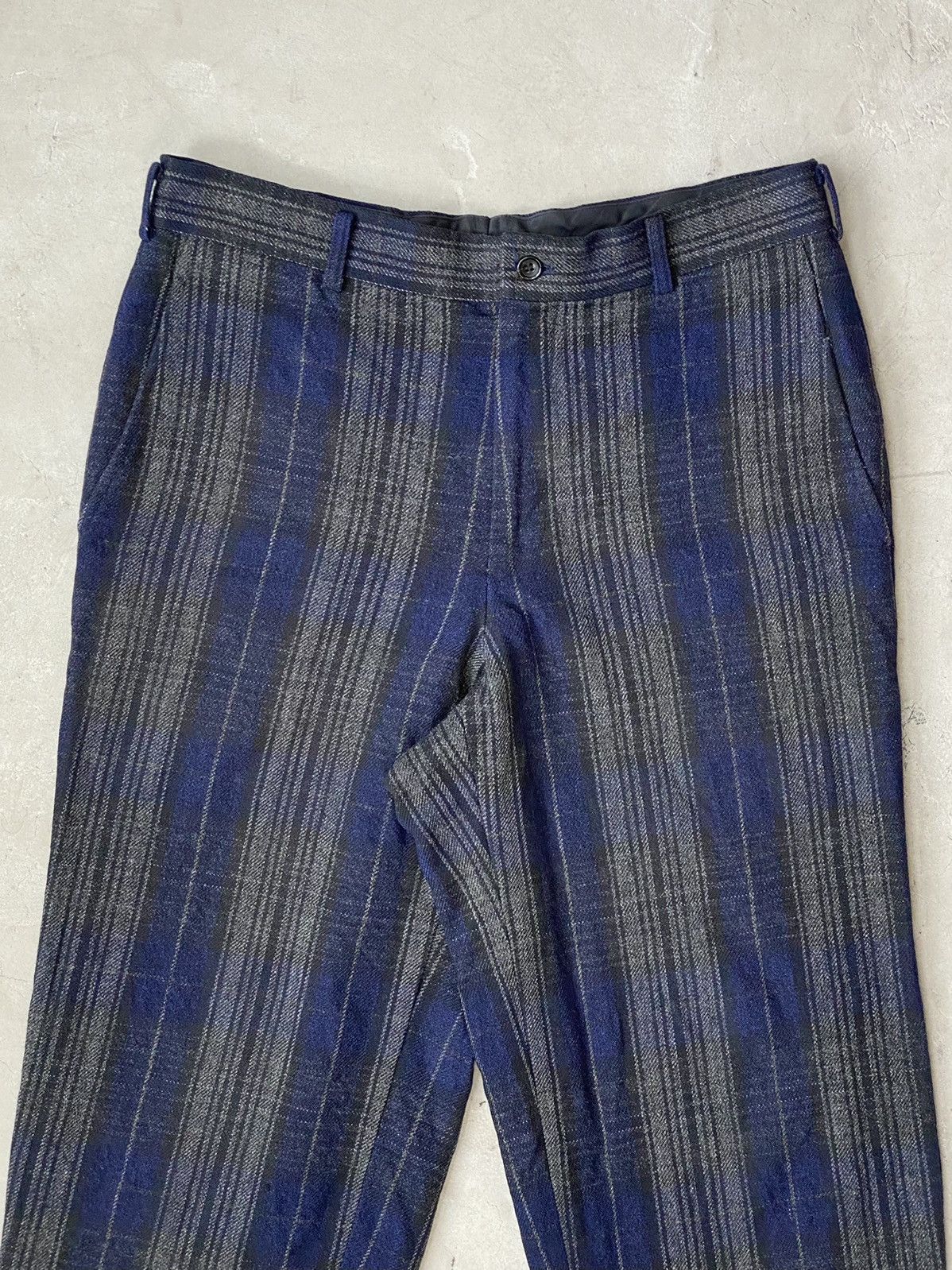 Comme des Garcons Homme Plus 2002 CDGHP Plaid Cropped Pants Size US 32 / EU 48 - 5 Thumbnail