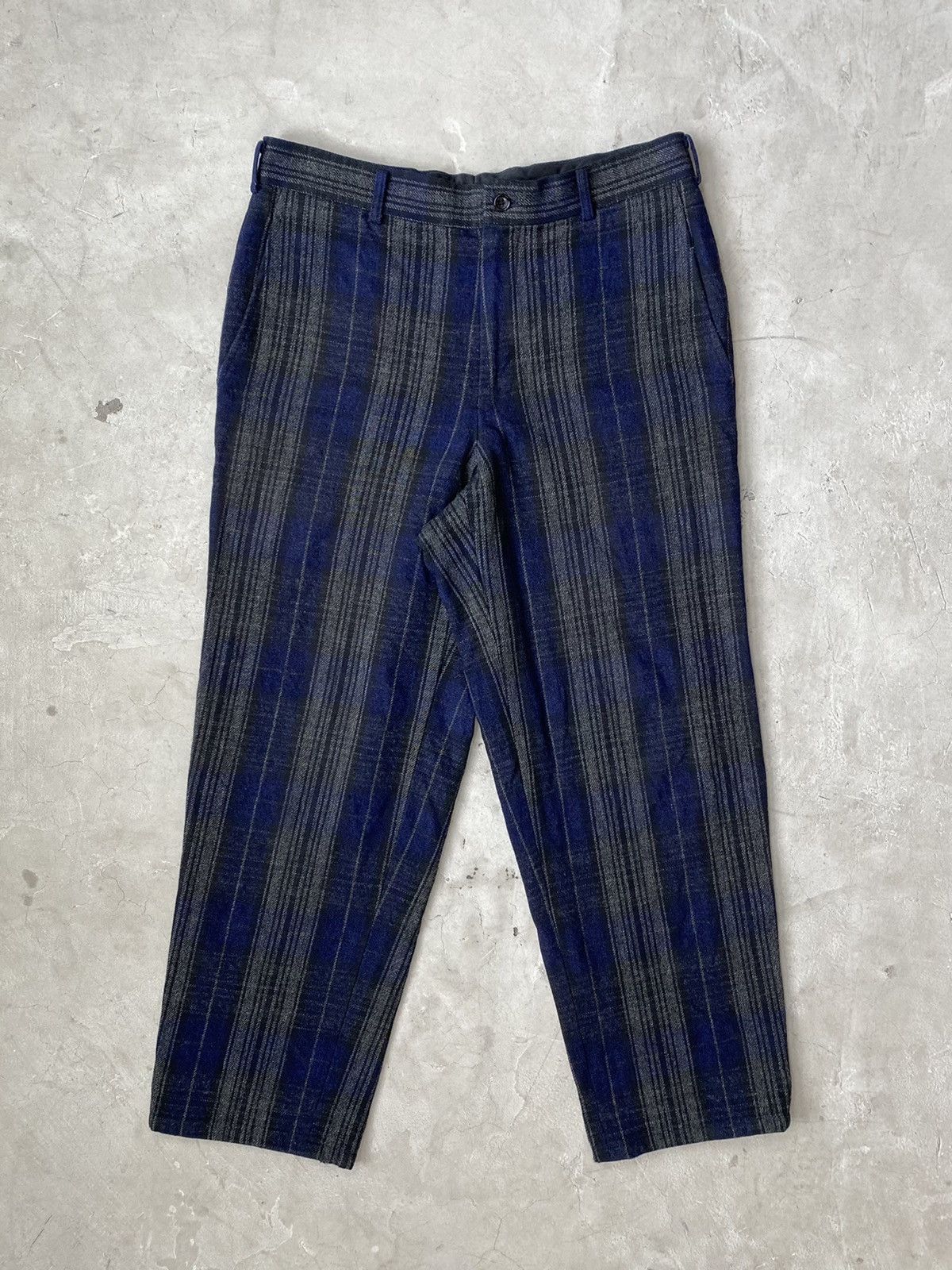 Comme des Garcons Homme Plus 2002 CDGHP Plaid Cropped Pants Size US 32 / EU 48 - 1 Thumbnail