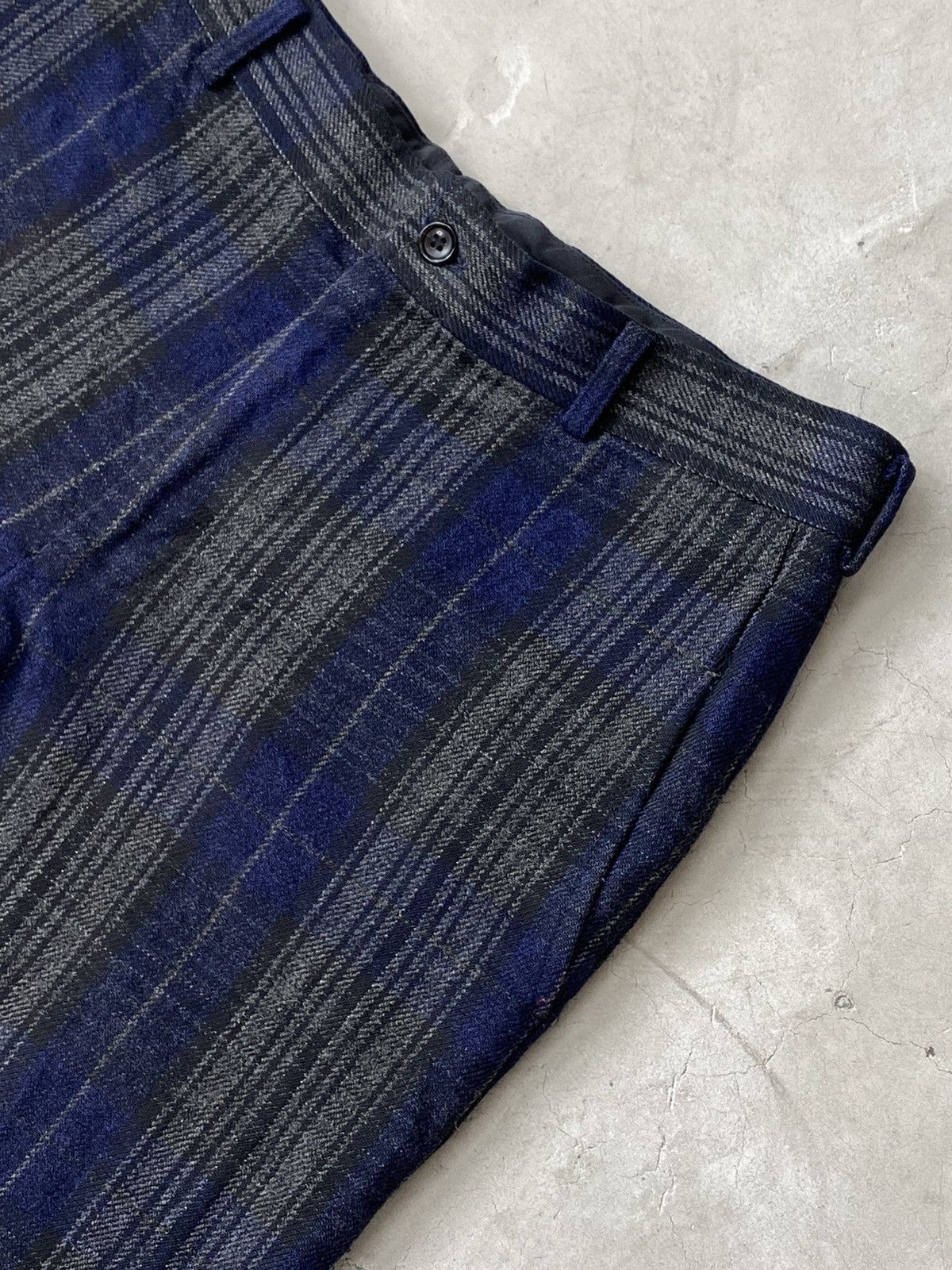 Comme des Garcons Homme Plus 2002 CDGHP Plaid Cropped Pants Size US 32 / EU 48 - 4 Thumbnail