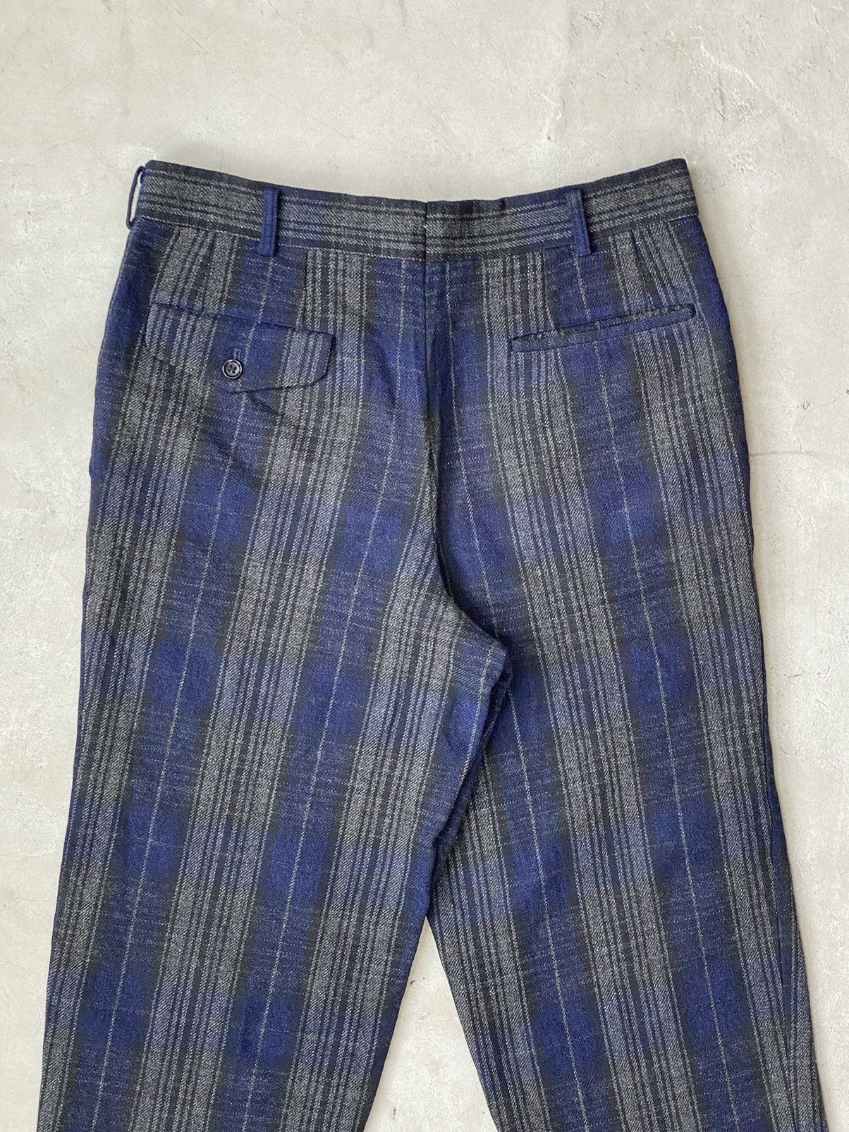 Comme des Garcons Homme Plus 2002 CDGHP Plaid Cropped Pants Size US 32 / EU 48 - 7 Thumbnail