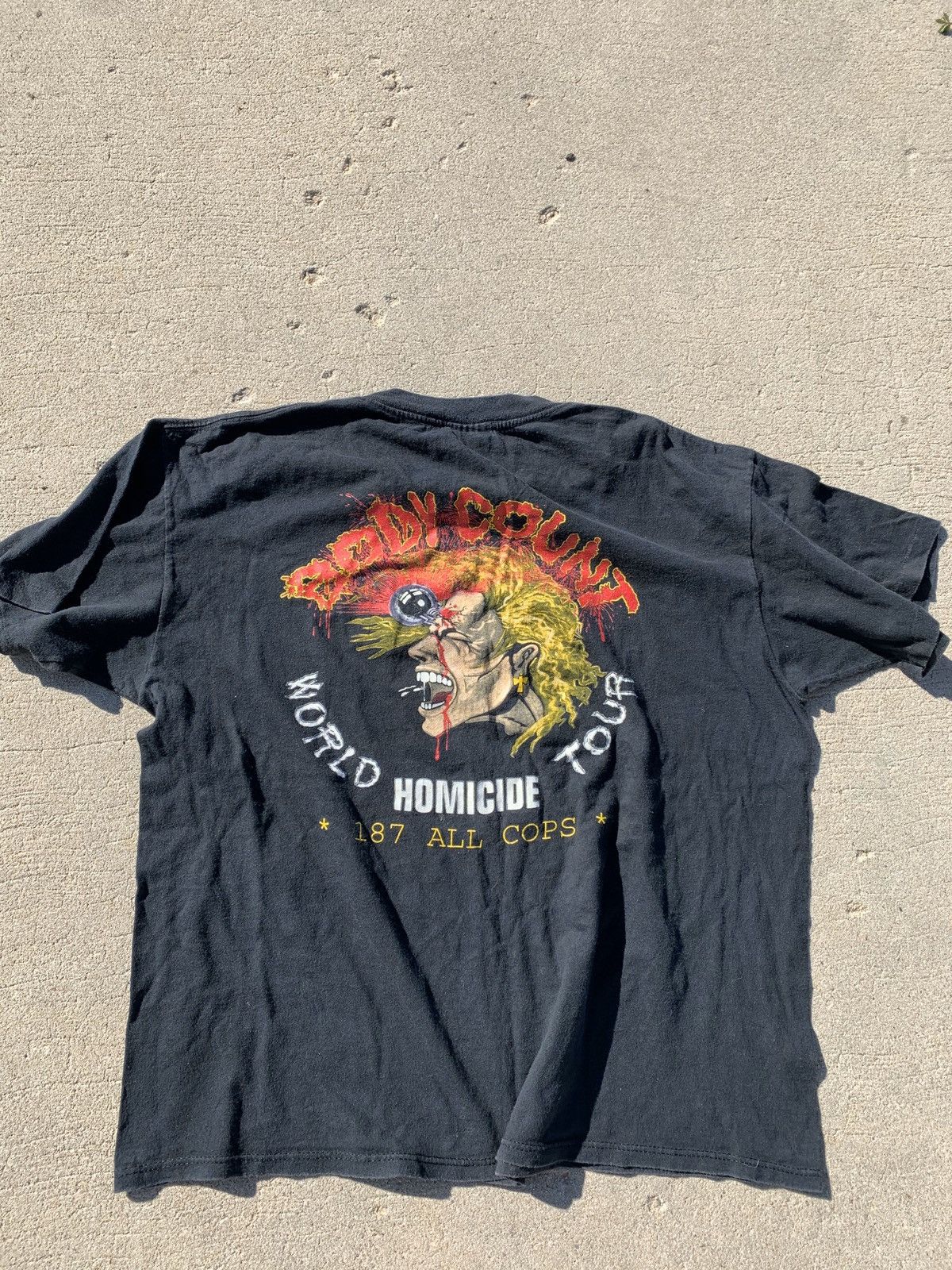 Vintage 1991 Vintage Ice T World Homicide Size US XL / EU 56 / 4 - 5 Thumbnail