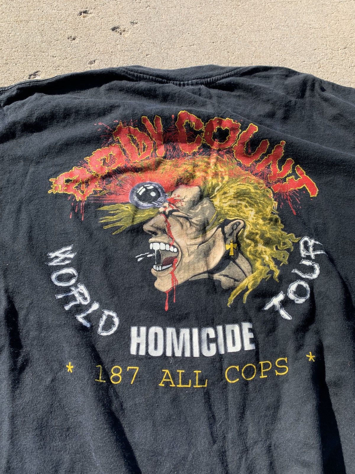 Vintage 1991 Vintage Ice T World Homicide Size US XL / EU 56 / 4 - 6 Thumbnail