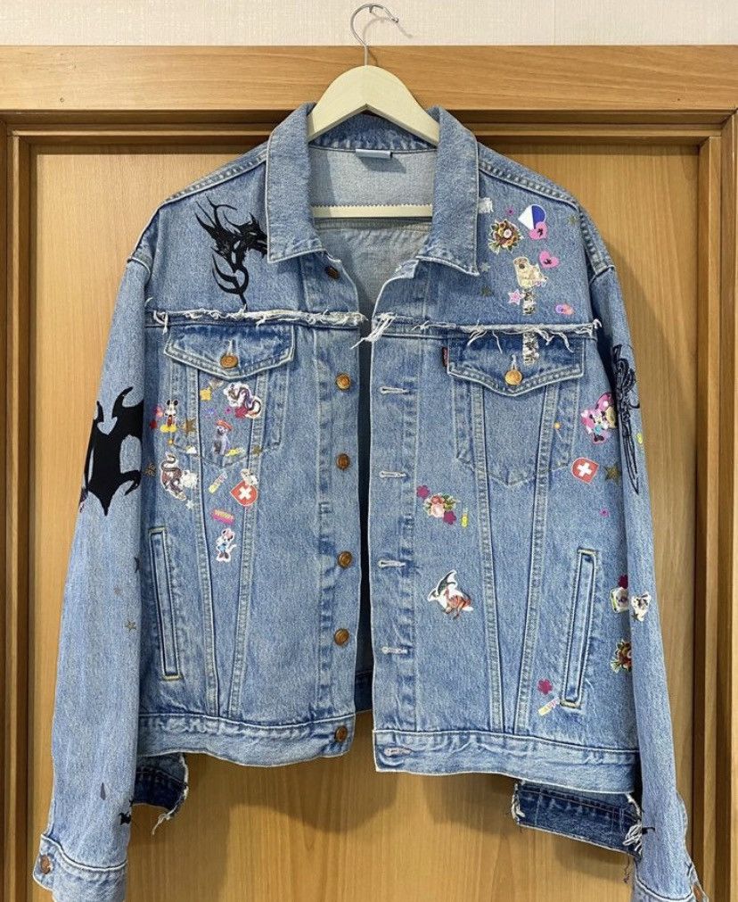 Vetements Tribal Sticker Lil Uzi Vert Denim Jacket Size US S / EU 44-46 / 1 - 3 Thumbnail