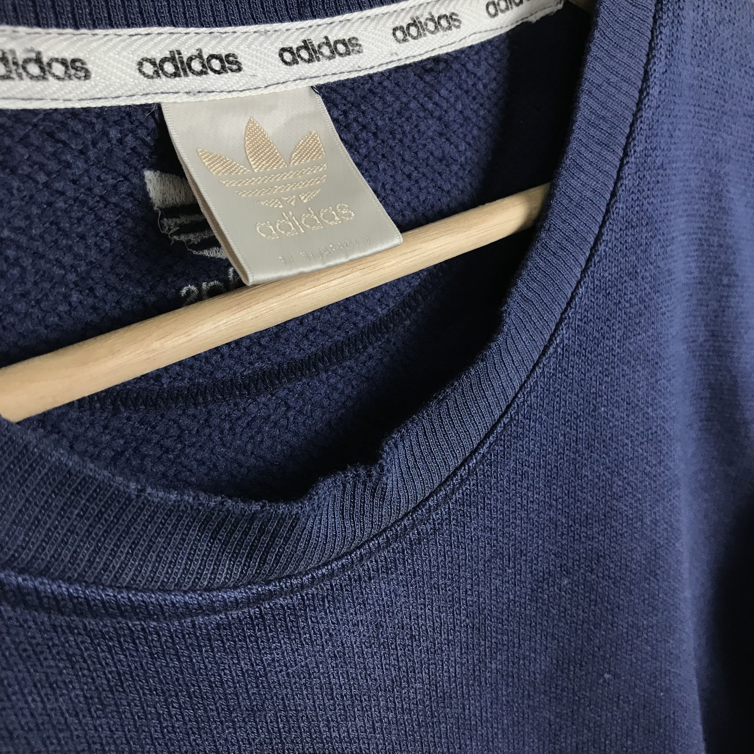 Adidas Vintage 90’s Adidas Embroidered Logo Sweatshirt Distressed Size US M / EU 48-50 / 2 - 8 Thumbnail