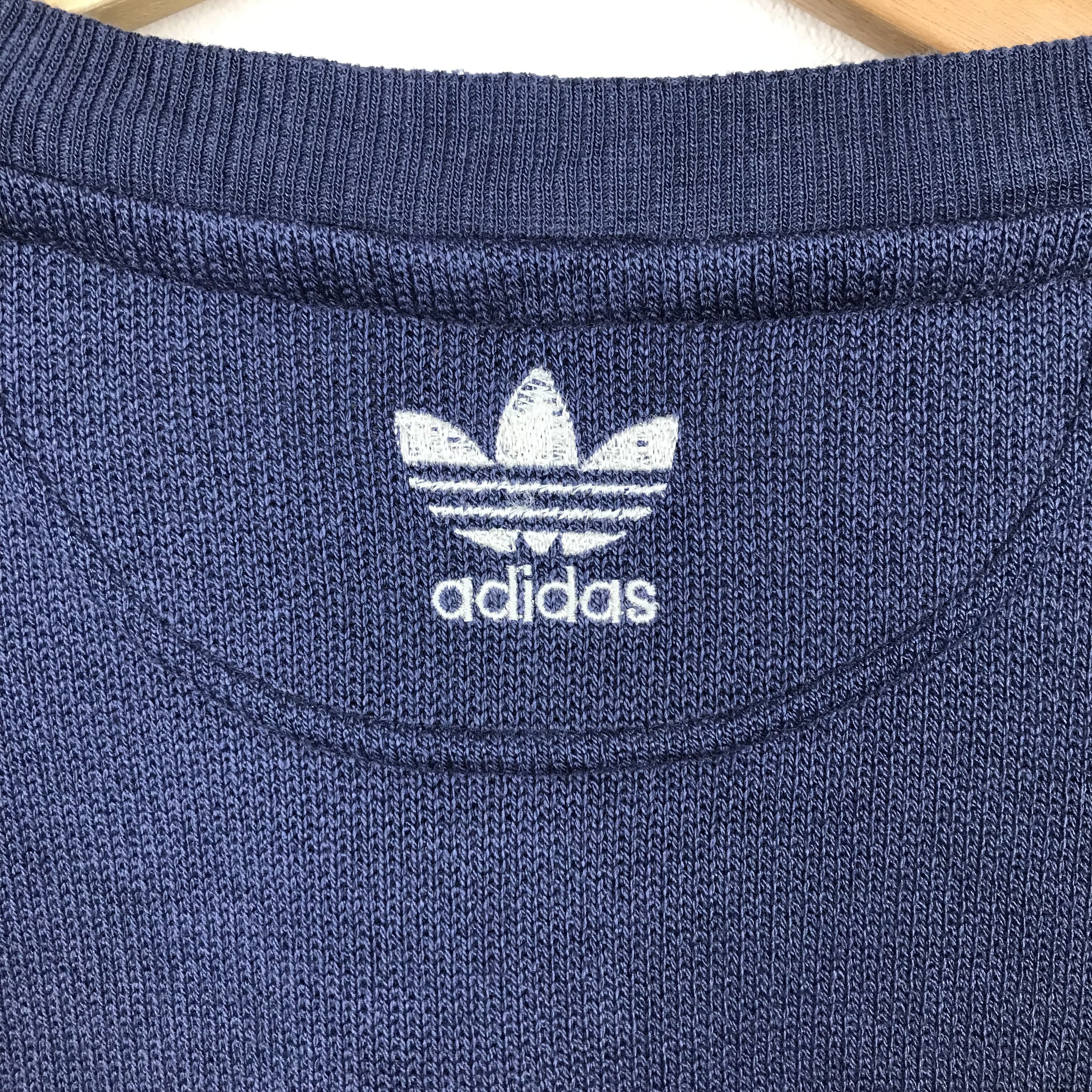 Adidas Vintage 90’s Adidas Embroidered Logo Sweatshirt Distressed Size US M / EU 48-50 / 2 - 4 Thumbnail