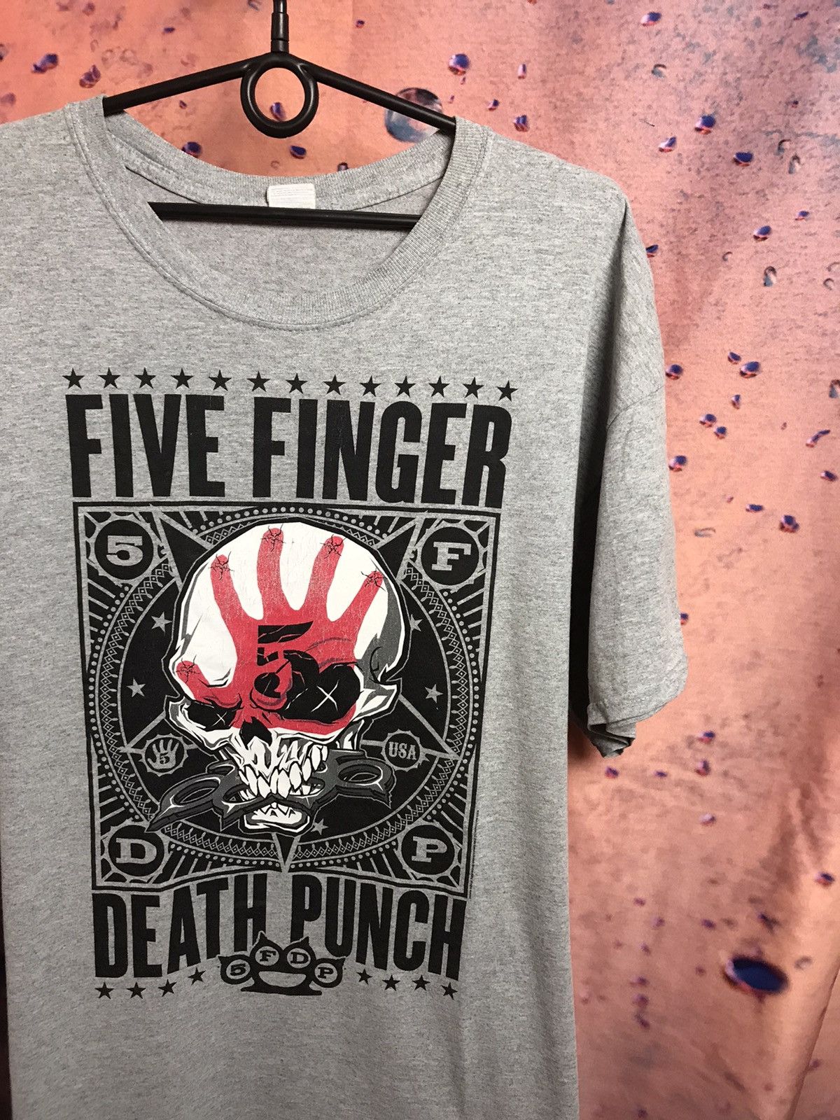 Band Tees × Vintage Vintage Five Finger Death Punch Tee band rock tee Size US XL / EU 56 / 4 - 1 Thumbnail