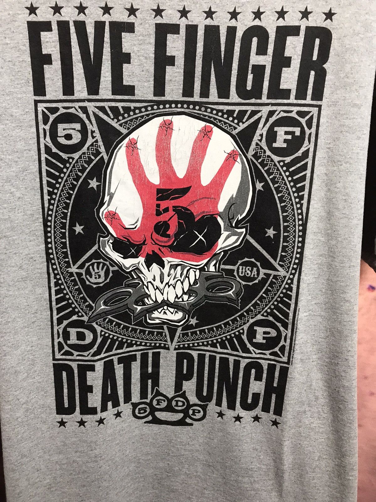 Band Tees × Vintage Vintage Five Finger Death Punch Tee band rock tee Size US XL / EU 56 / 4 - 3 Thumbnail