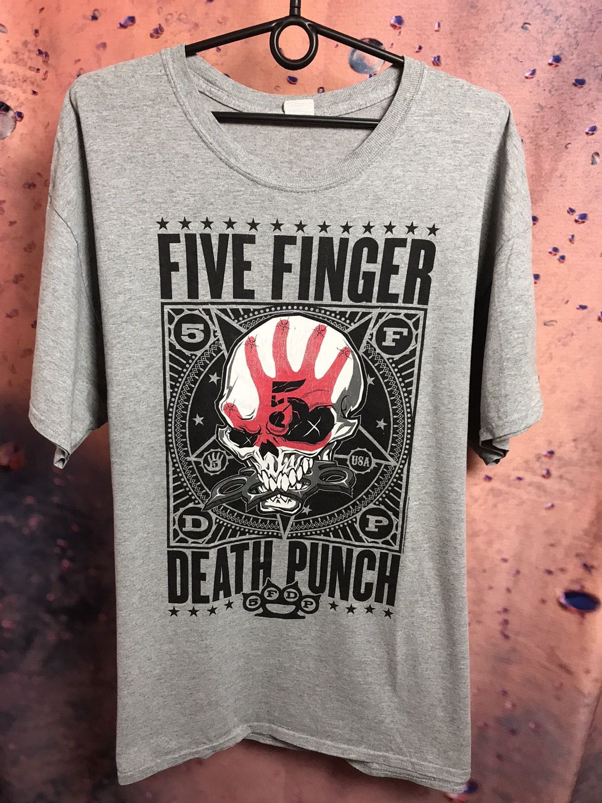 Band Tees × Vintage Vintage Five Finger Death Punch Tee band rock tee Size US XL / EU 56 / 4 - 2 Thumbnail