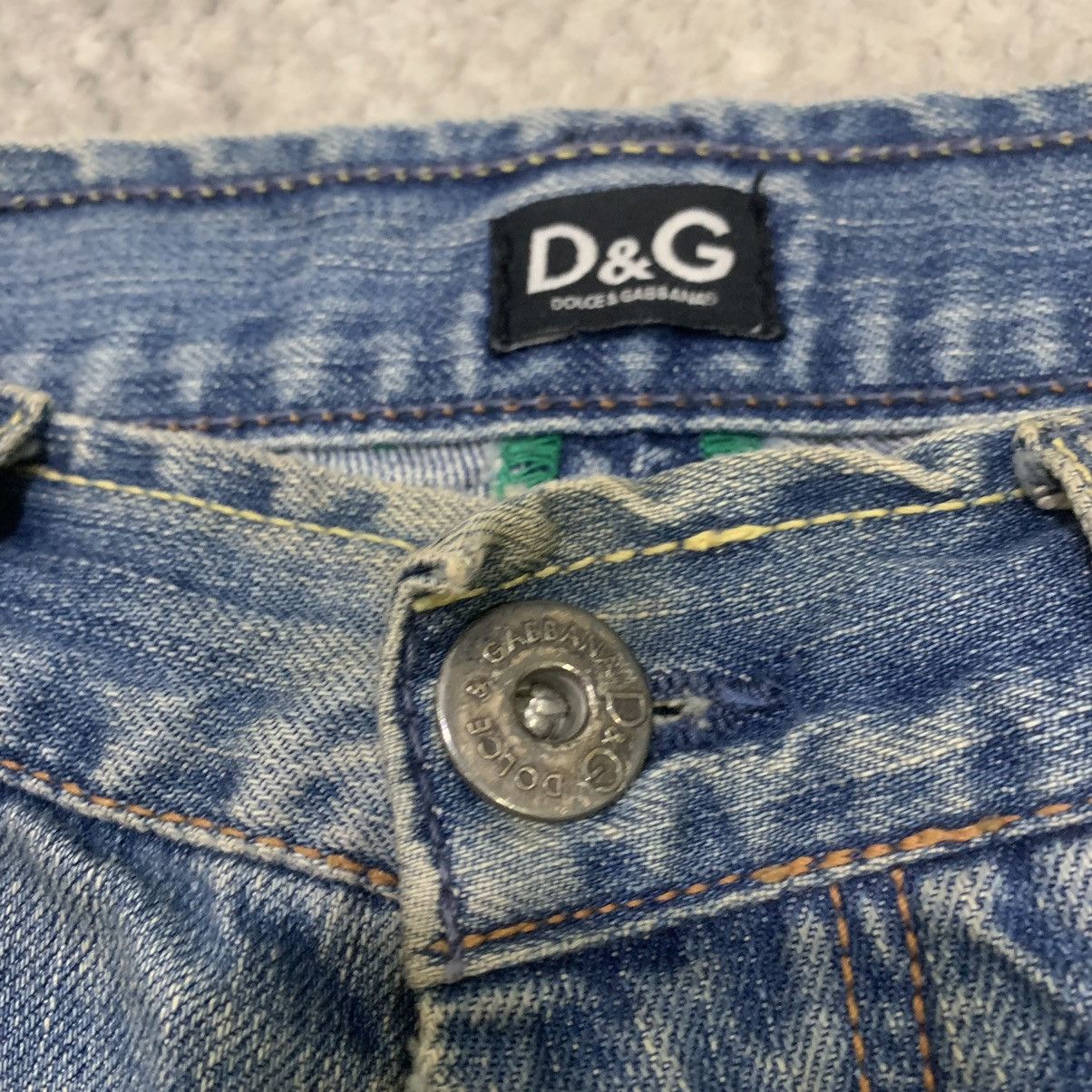 Dolce & Gabbana DOLCE&GABBANA Vtg Spellout Big Logo Disstressed Denim Jeans Size US 30 / EU 46 - 10 Thumbnail