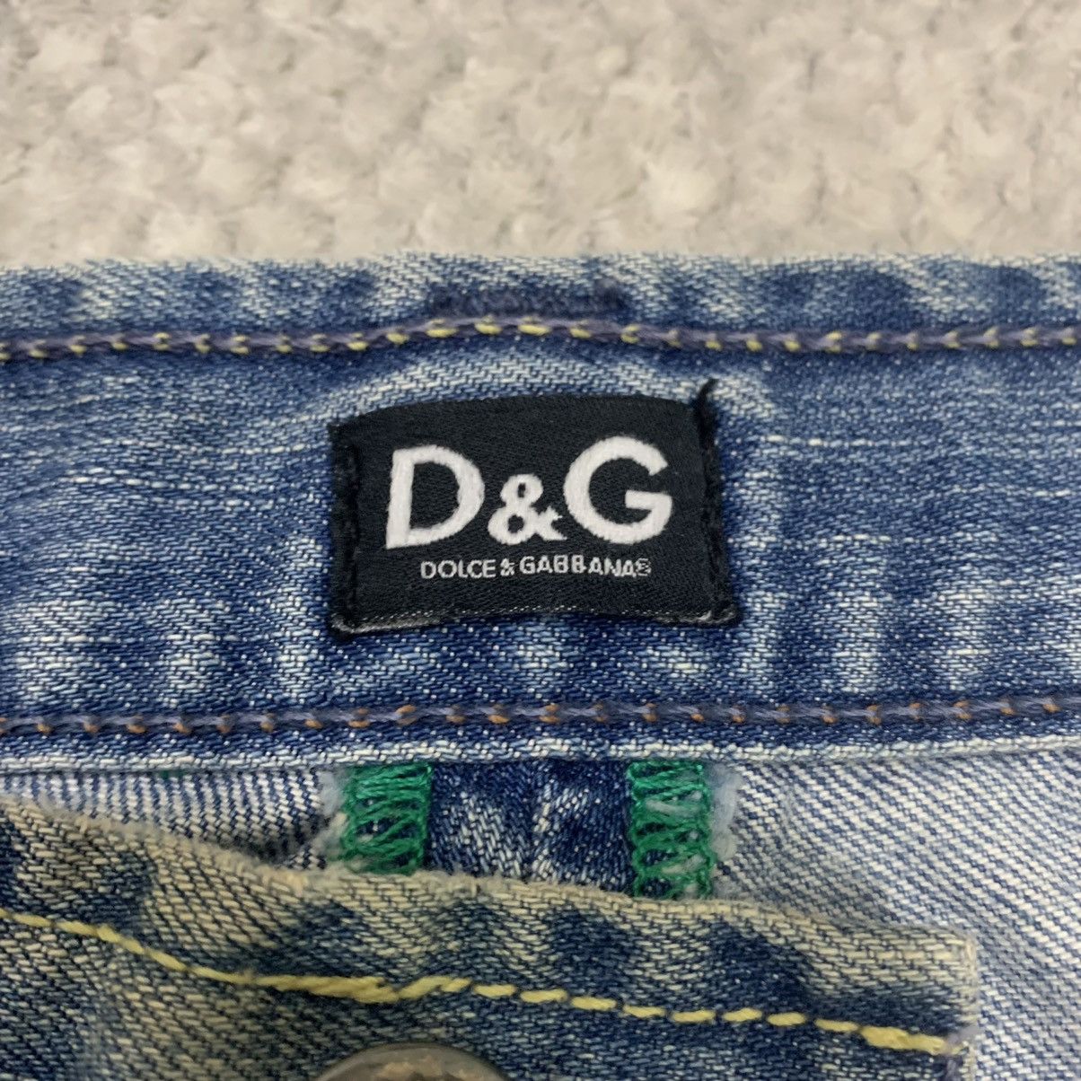 Dolce & Gabbana DOLCE&GABBANA Vtg Spellout Big Logo Disstressed Denim Jeans Size US 30 / EU 46 - 12 Thumbnail