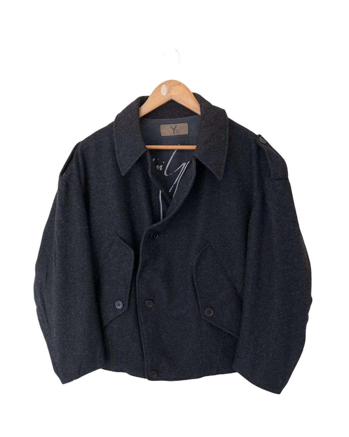 Y's × Y's for Men × Yohji Yamamoto 🔥ARCHIVES🔥RARE YYPH YOHJI YAMAMOTO WOOL BOMBER JACKET Size US L / EU 52-54 / 3 - 2 Thumbnail