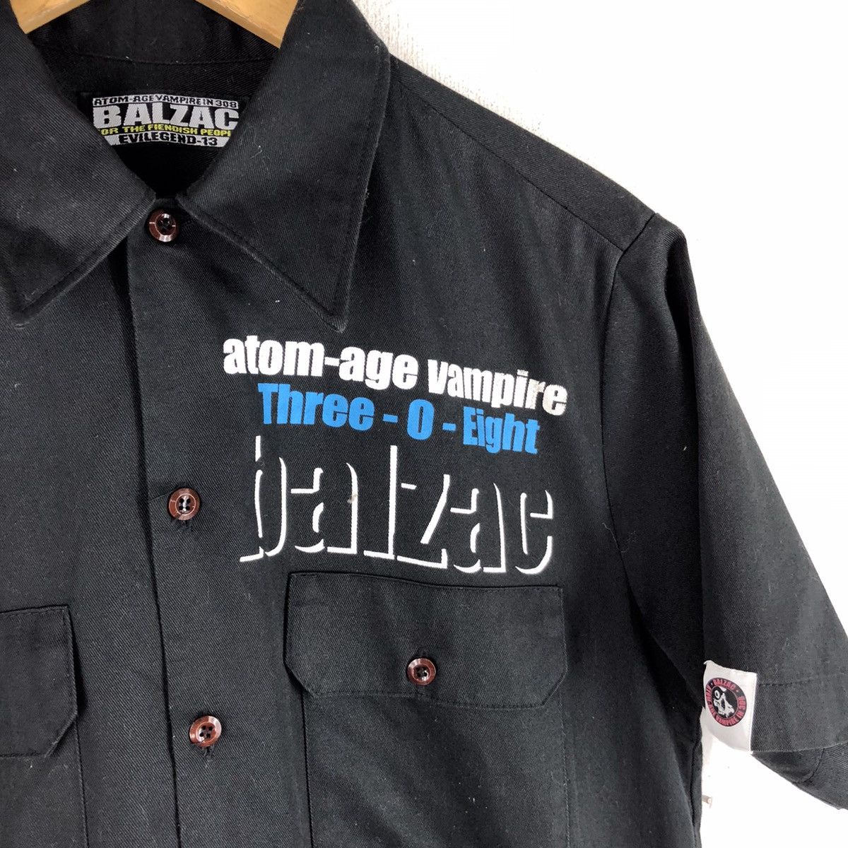 Band Tees 🔥RARE VINTAGE BALZAC ATOM AGE VANPIRE IN 308 PUNK ROCK Size US L / EU 52-54 / 3 - 4 Thumbnail