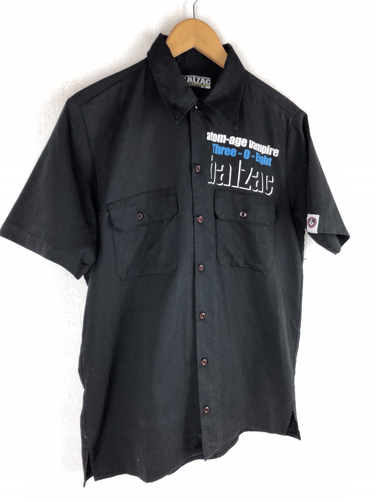 Band Tees 🔥RARE VINTAGE BALZAC ATOM AGE VANPIRE IN 308 PUNK ROCK Size US L / EU 52-54 / 3 - 3 Thumbnail