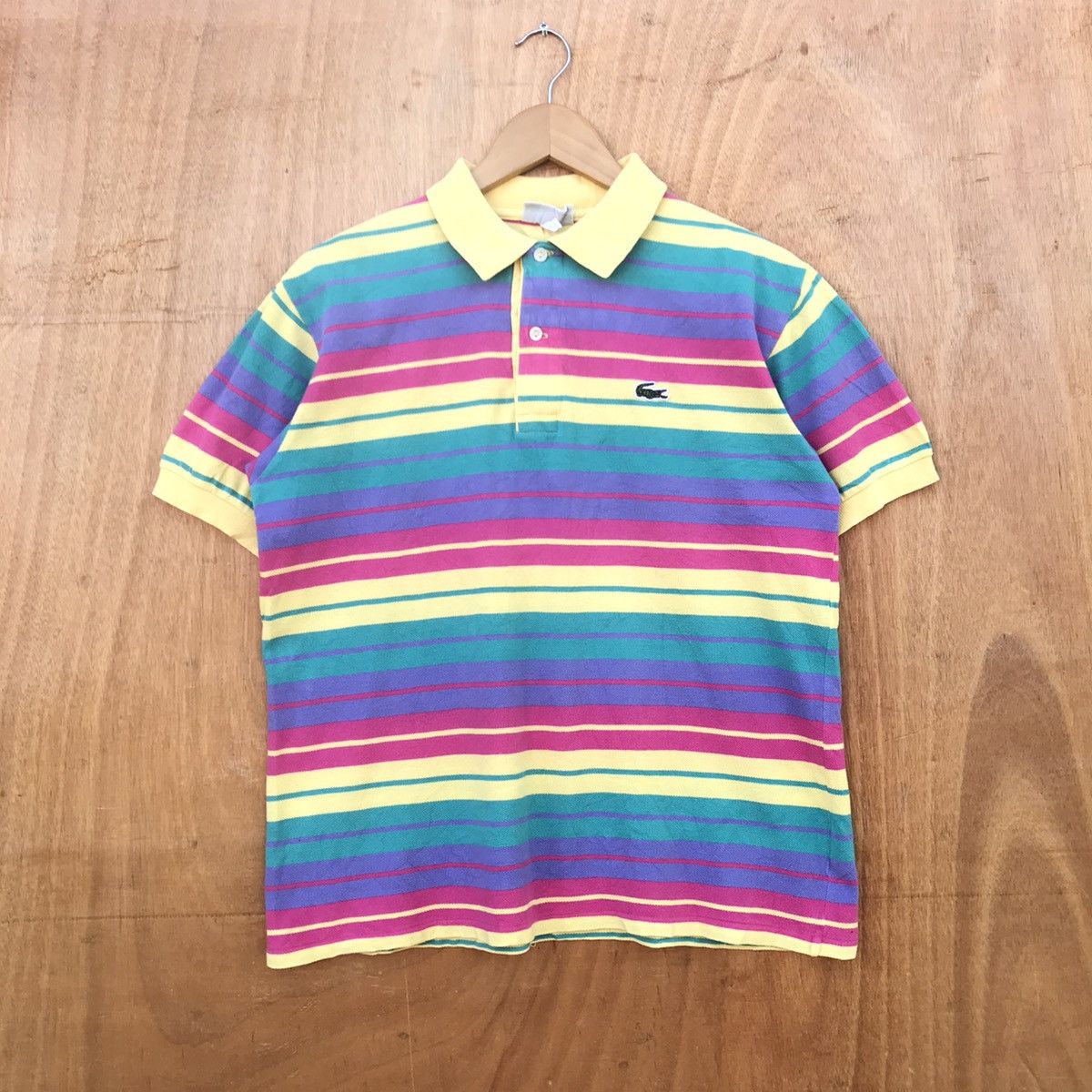 Lacoste Rare Vintage Lacoste Rainbow striped Size US M / EU 48-50 / 2 - 1 Thumbnail