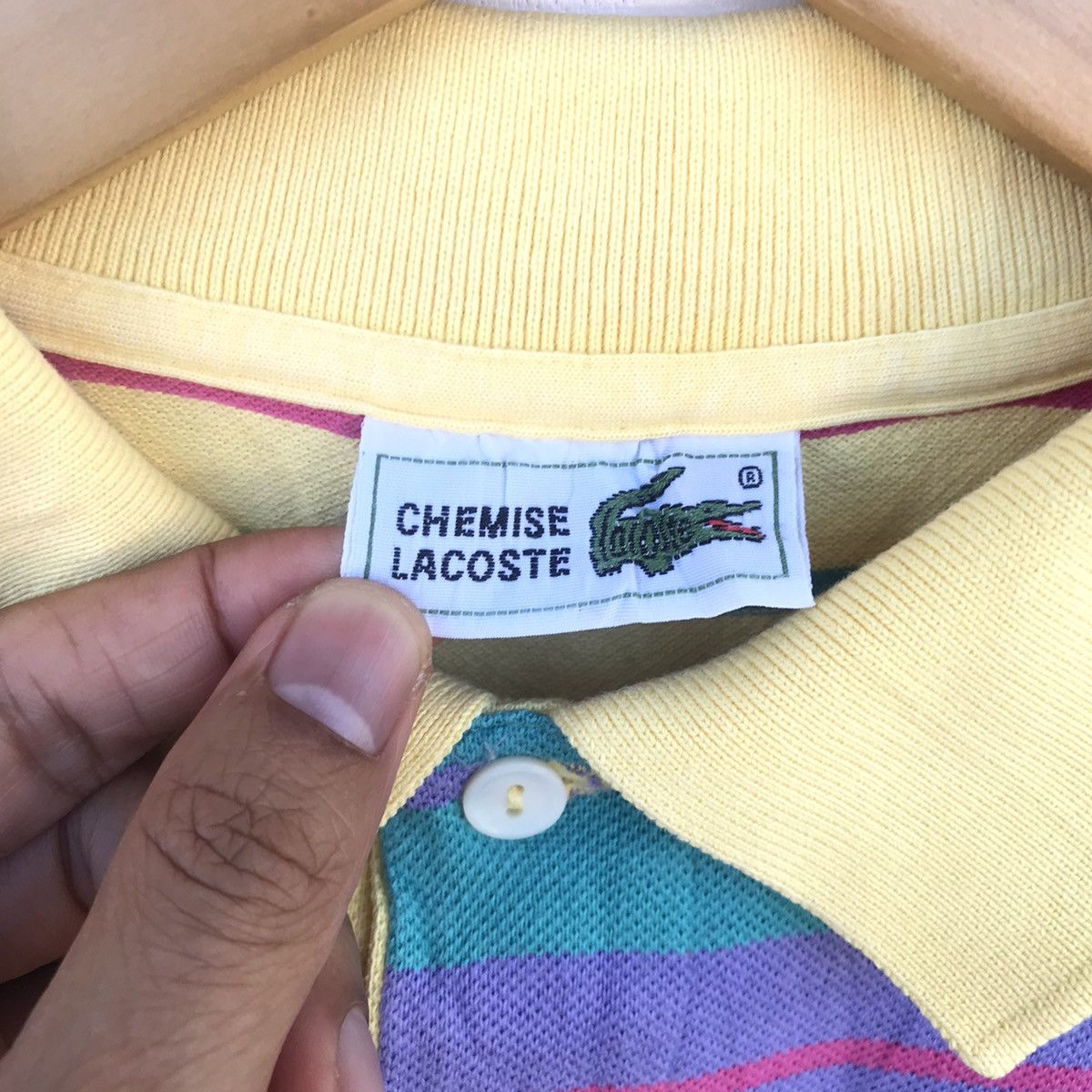 Lacoste Rare Vintage Lacoste Rainbow striped Size US M / EU 48-50 / 2 - 8 Thumbnail