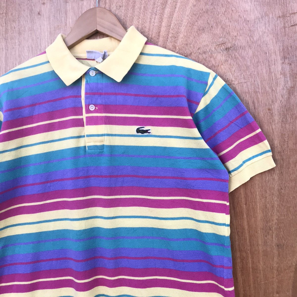 Lacoste Rare Vintage Lacoste Rainbow striped Size US M / EU 48-50 / 2 - 4 Thumbnail