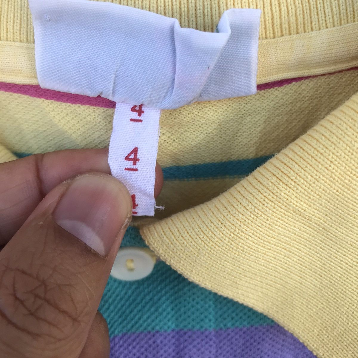 Lacoste Rare Vintage Lacoste Rainbow striped Size US M / EU 48-50 / 2 - 7 Thumbnail
