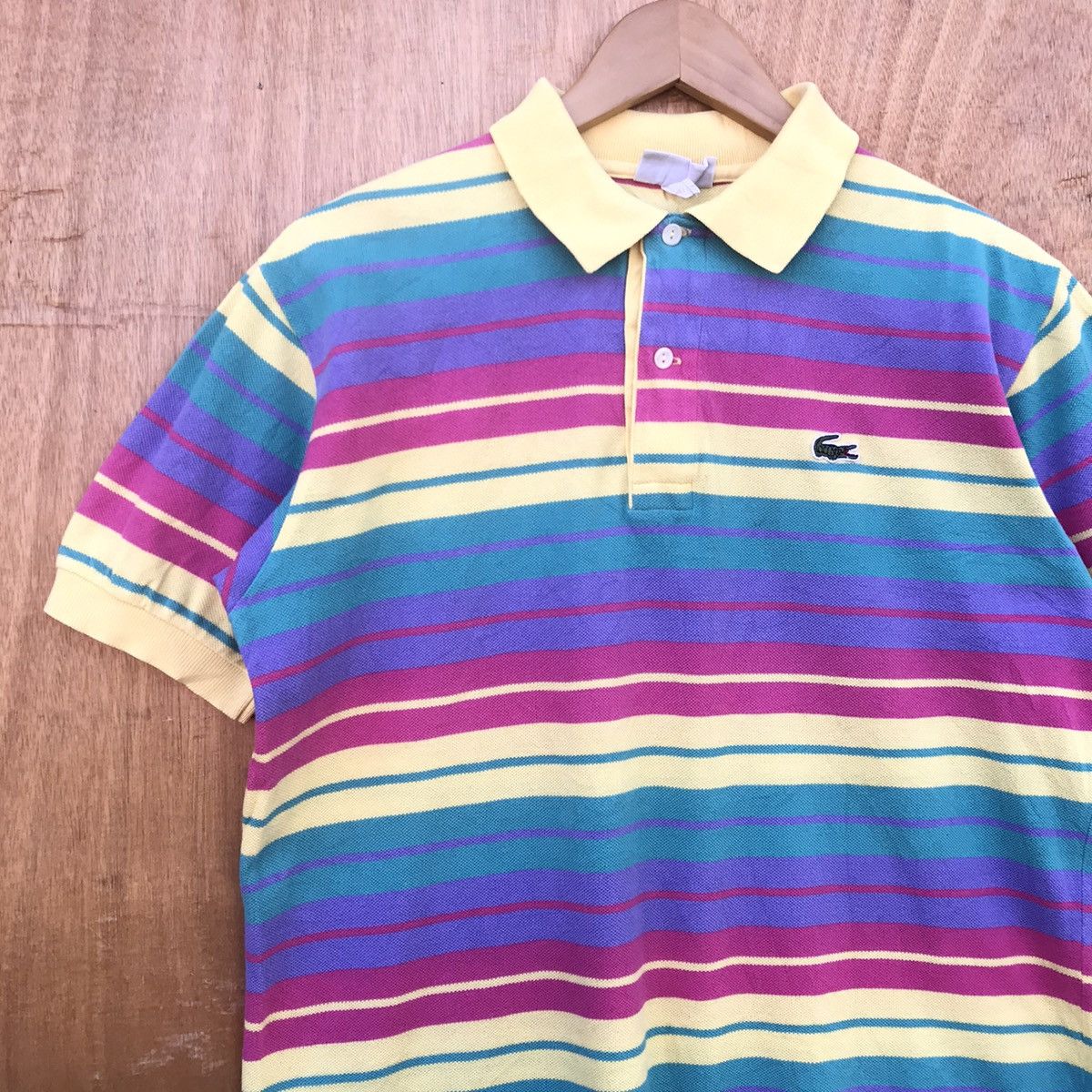 Lacoste Rare Vintage Lacoste Rainbow striped Size US M / EU 48-50 / 2 - 5 Thumbnail