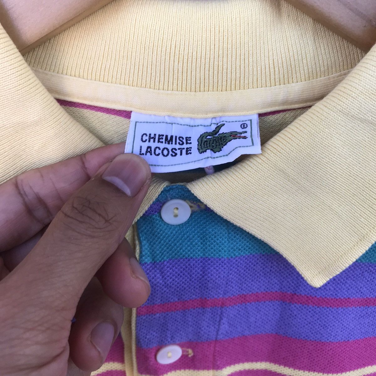 Lacoste Rare Vintage Lacoste Rainbow striped Size US M / EU 48-50 / 2 - 3 Thumbnail