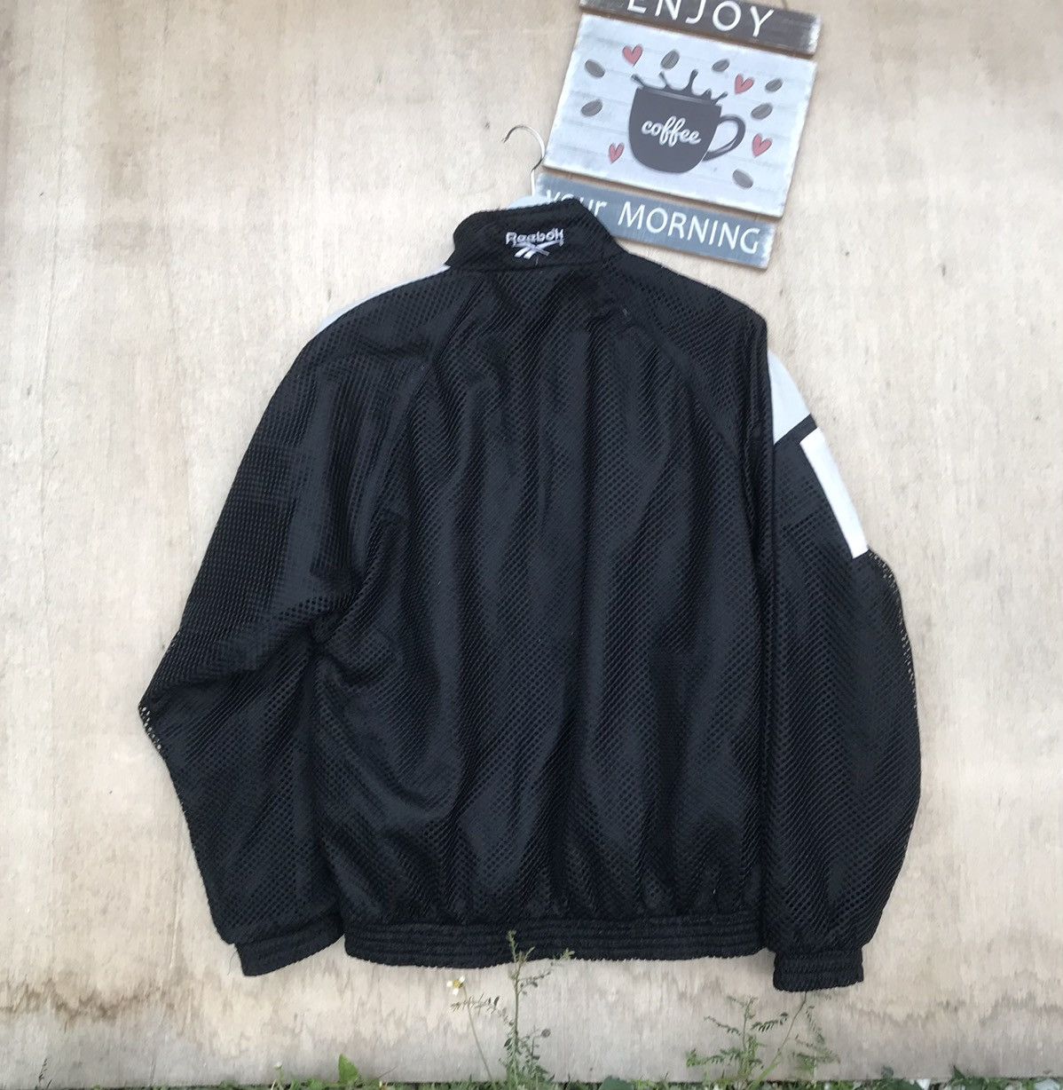 Reebok × Vintage RARE VTG 90S REEBOK MESH BAGGY jacket big Logo Size US L / EU 52-54 / 3 - 13 Thumbnail