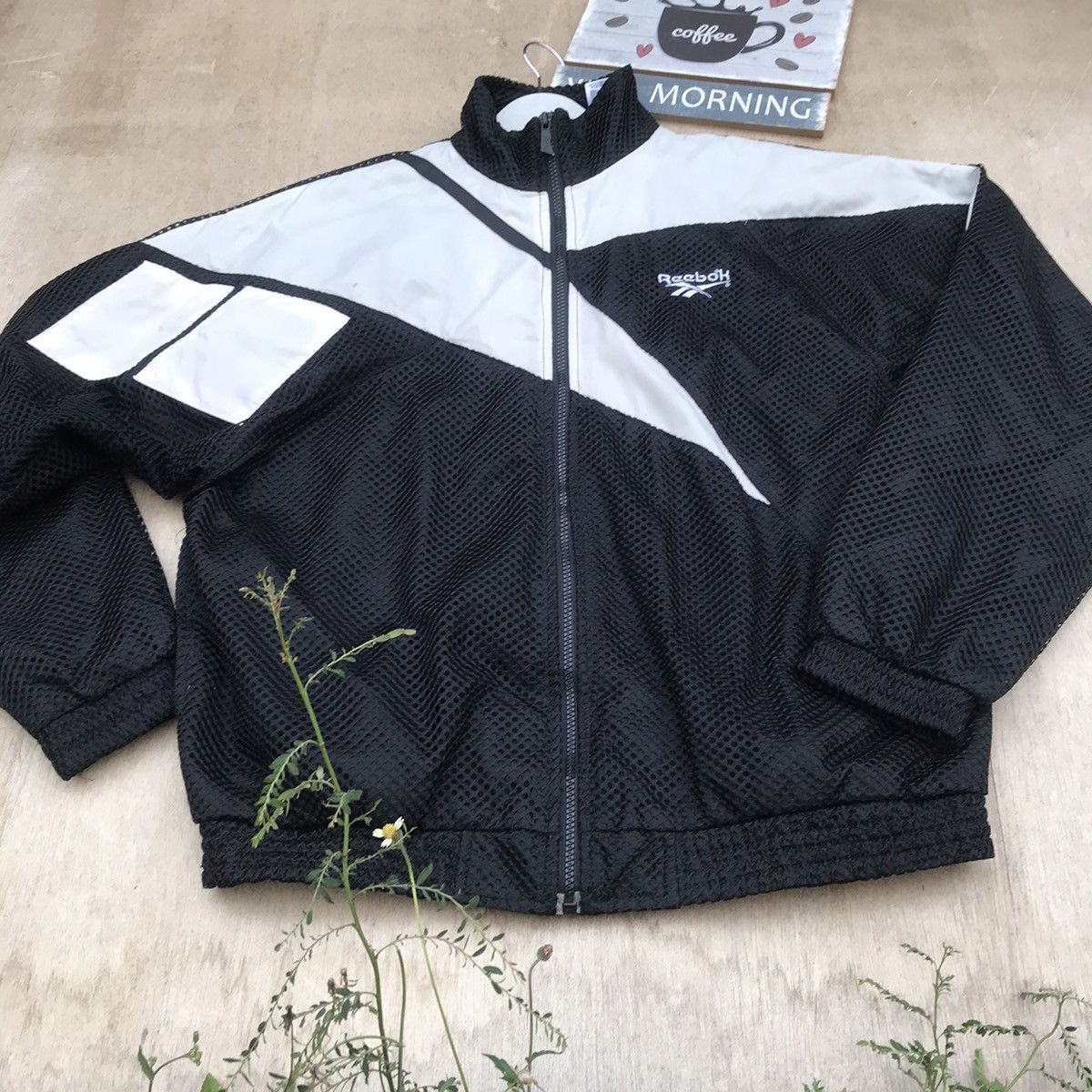 Reebok × Vintage RARE VTG 90S REEBOK MESH BAGGY jacket big Logo Size US L / EU 52-54 / 3 - 6 Thumbnail