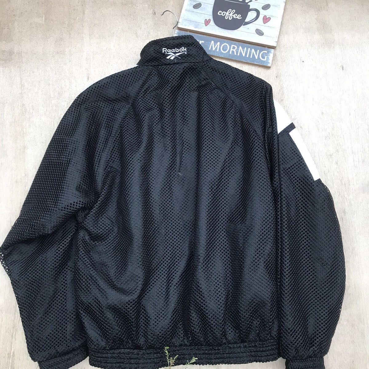 Reebok × Vintage RARE VTG 90S REEBOK MESH BAGGY jacket big Logo Size US L / EU 52-54 / 3 - 14 Thumbnail