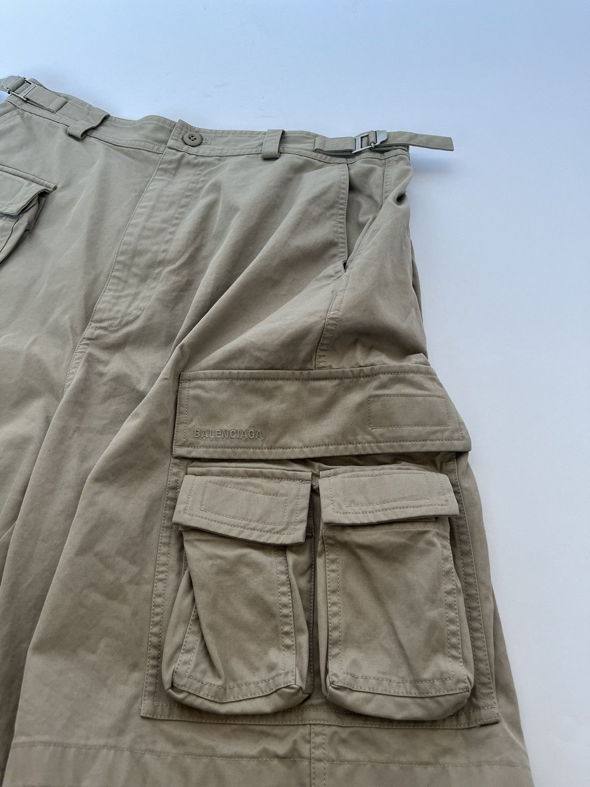 Balenciaga Sold out Cotton-twill Cargo Shorts (gamer) Size US 30 / EU 46 - 3 Thumbnail