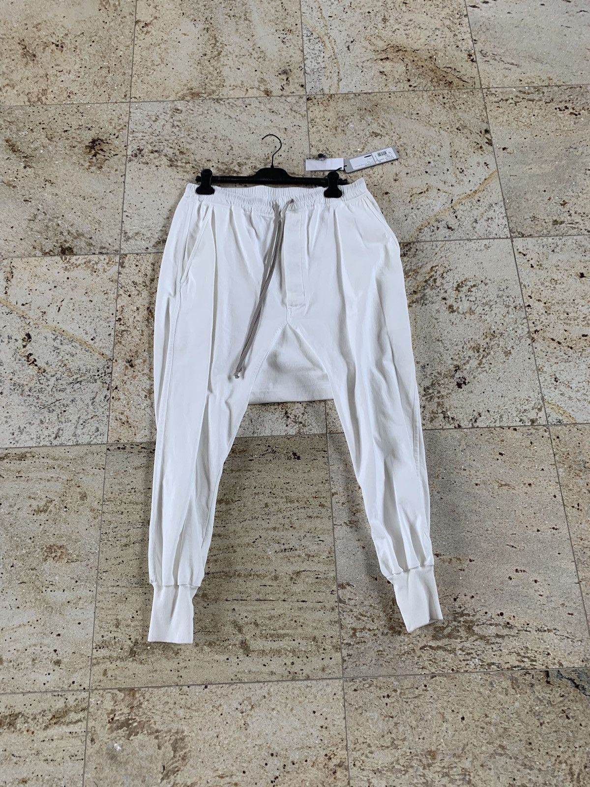 Rick Owens Drkshdw SS18 Drawstring Milk Prisoner Jogger Pants Size US 36 / EU 52 - 2 Thumbnail