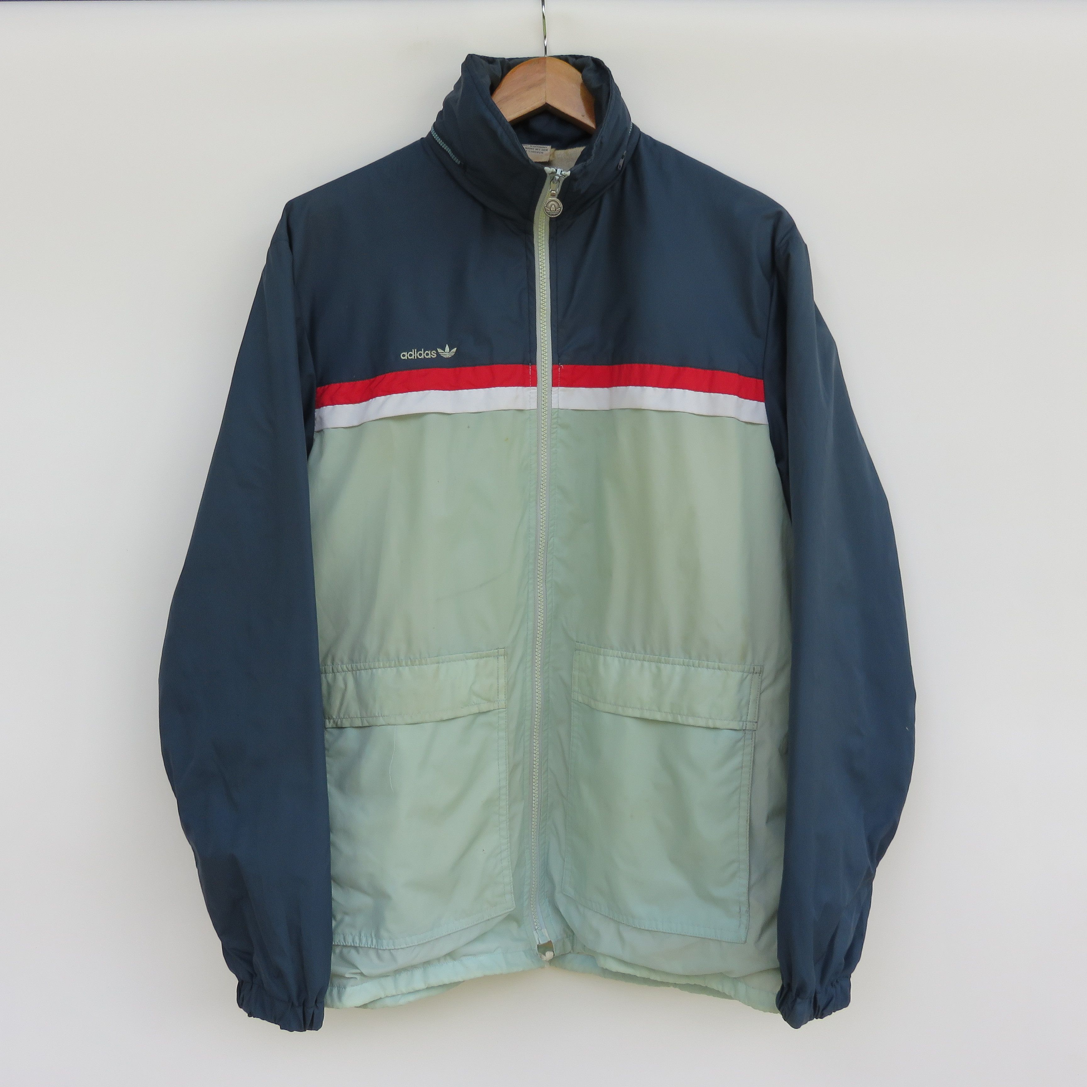 Adidas × Vintage Vintage 70s Adidas Windbreaker Grail Made In Germany Size US L / EU 52-54 / 3 - 1 Thumbnail