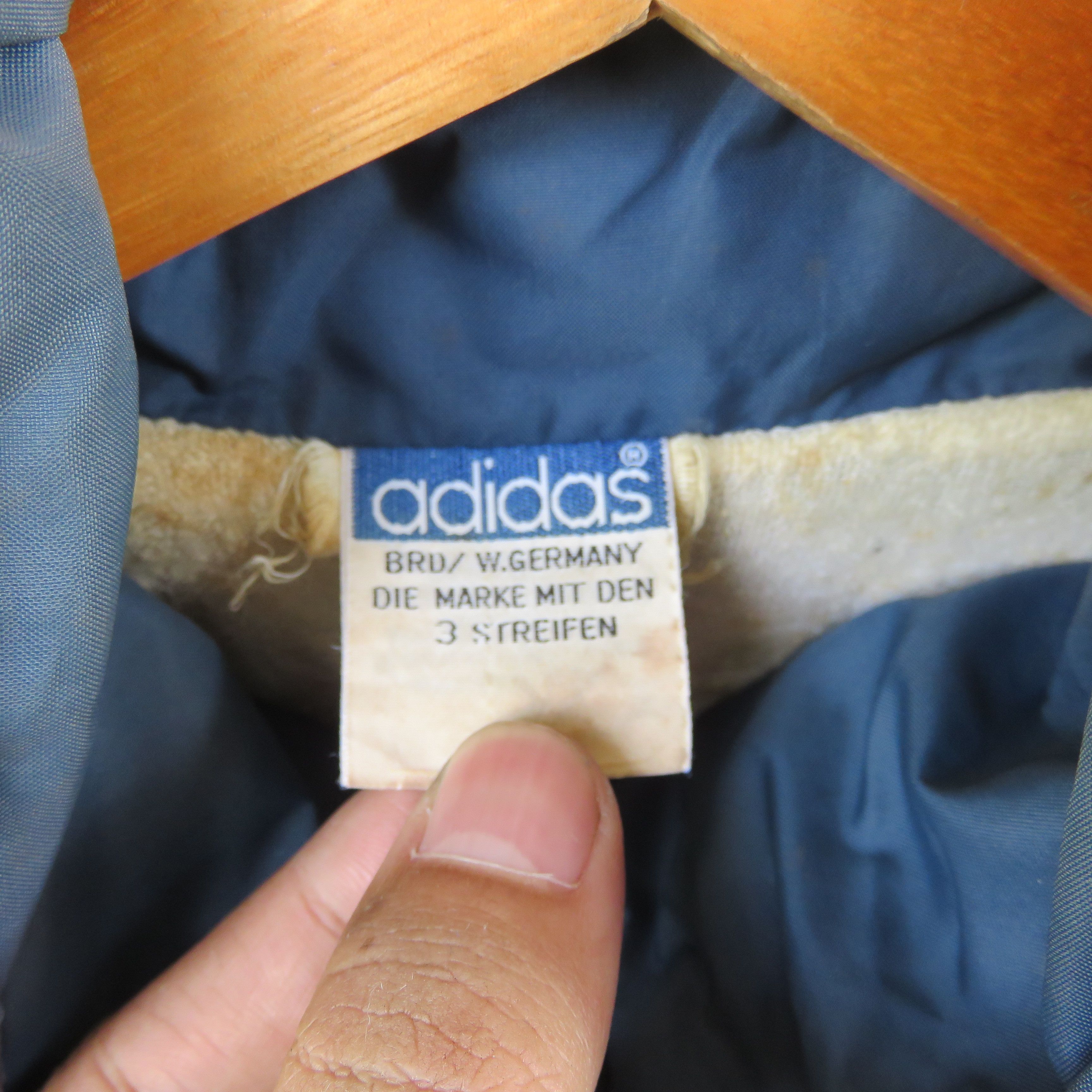Adidas × Vintage Vintage 70s Adidas Windbreaker Grail Made In Germany Size US L / EU 52-54 / 3 - 6 Thumbnail