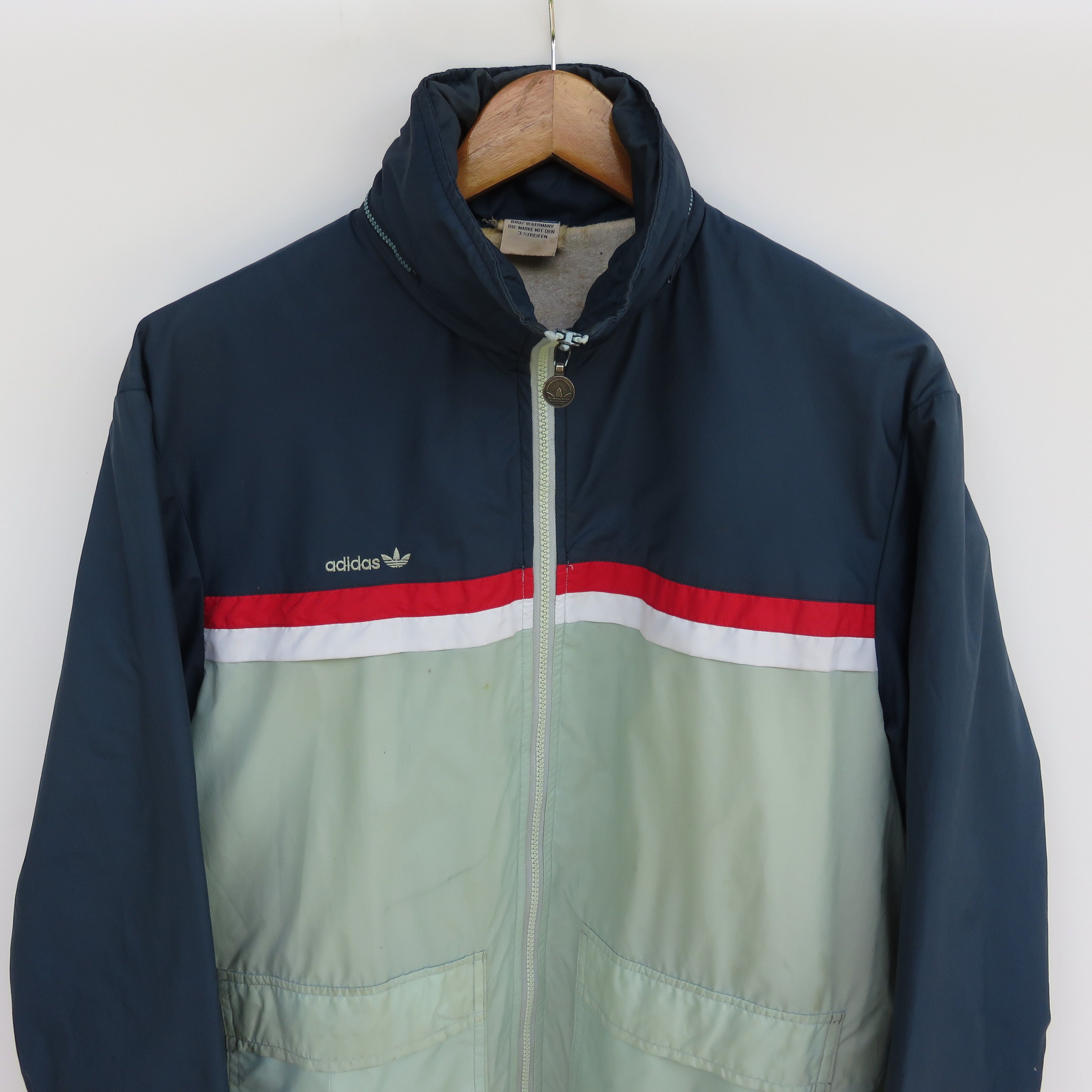 Adidas × Vintage Vintage 70s Adidas Windbreaker Grail Made In Germany Size US L / EU 52-54 / 3 - 2 Thumbnail