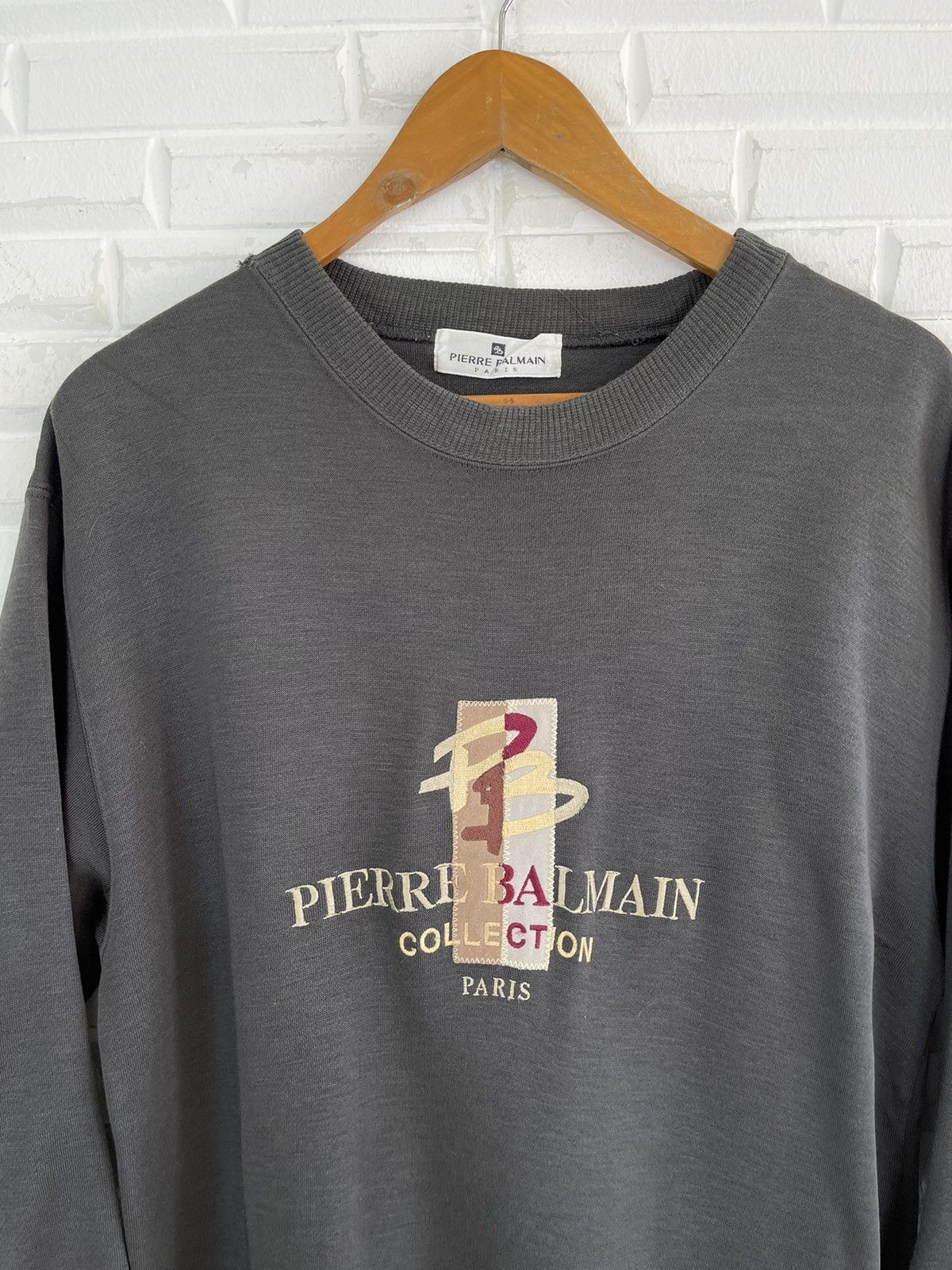 Pierre Balmain Vintage PIERRE BALMAIN Paris BIG Spellout Size US M / EU 48-50 / 2 - 2 Thumbnail