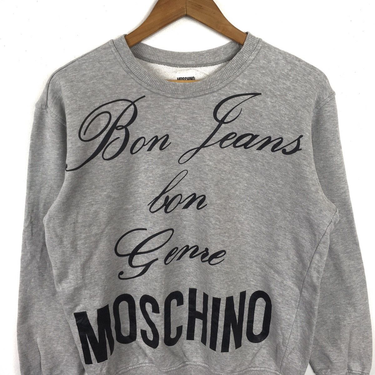 Moschino × Vintage VINTAGE MOSCHINO JEANS BIG LOGO SWEATSHIRT PULLOVER Size US S / EU 44-46 / 1 - 3 Thumbnail