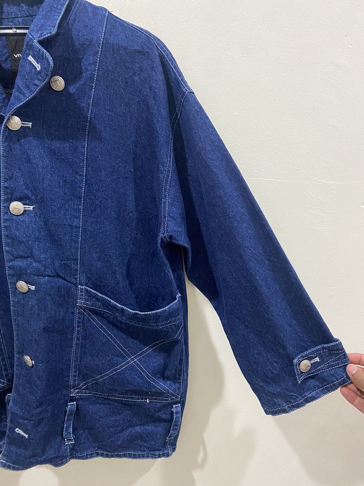 Japanese Brand VIVAYOU Japan Utility Denim Jacket Size US L / EU 52-54 / 3 - 4 Thumbnail