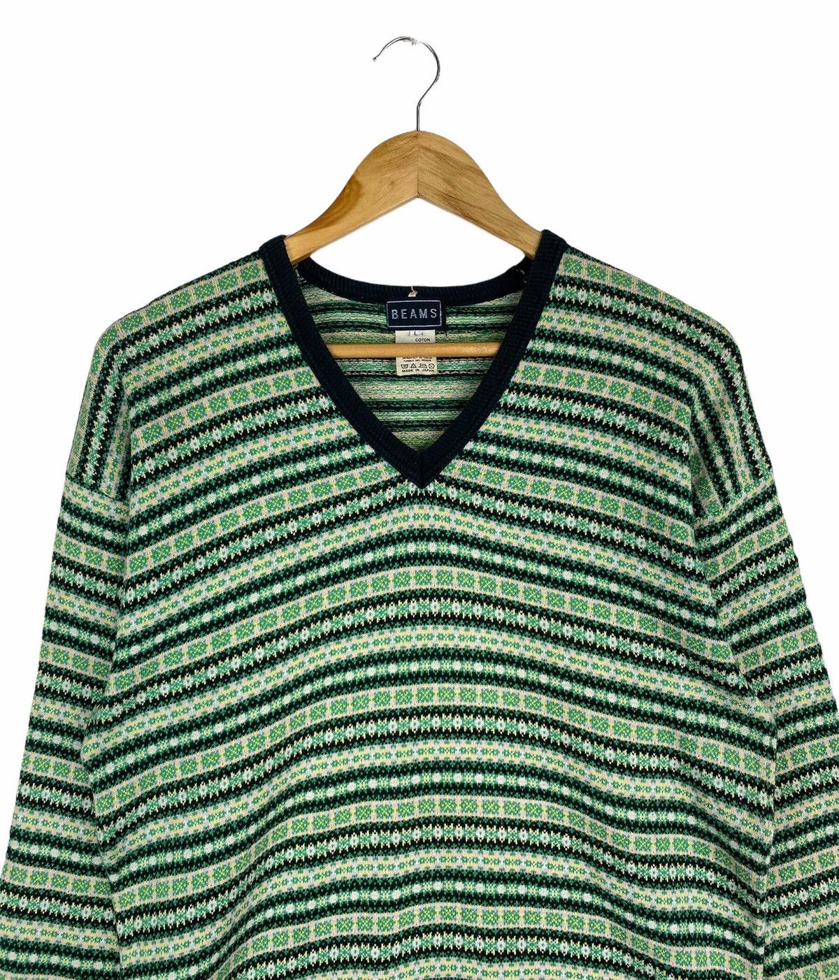 Beams Plus × Vintage VINTAGE BEAMS JAPANESE BRAND STRIPES SWEATSHIRT PULLOVER Size US XS / EU 42 / 0 - 3 Thumbnail