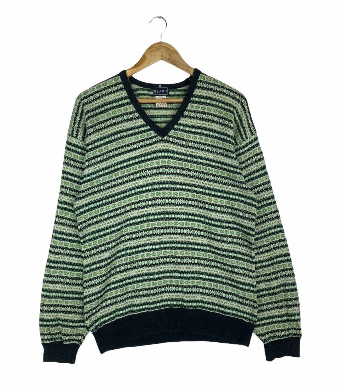 Beams Plus × Vintage VINTAGE BEAMS JAPANESE BRAND STRIPES SWEATSHIRT PULLOVER Size US XS / EU 42 / 0 - 1 Thumbnail