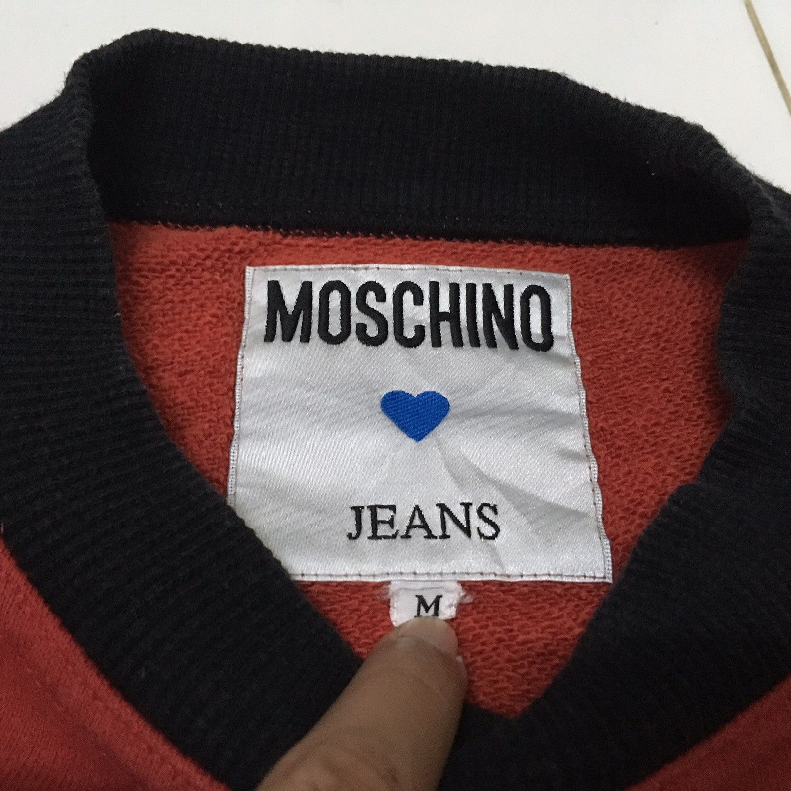 Moschino × Vintage VINTAGE MOSCHINO JEANS BIG LOGO SWEATSHIRT Size US M / EU 48-50 / 2 - 3 Thumbnail