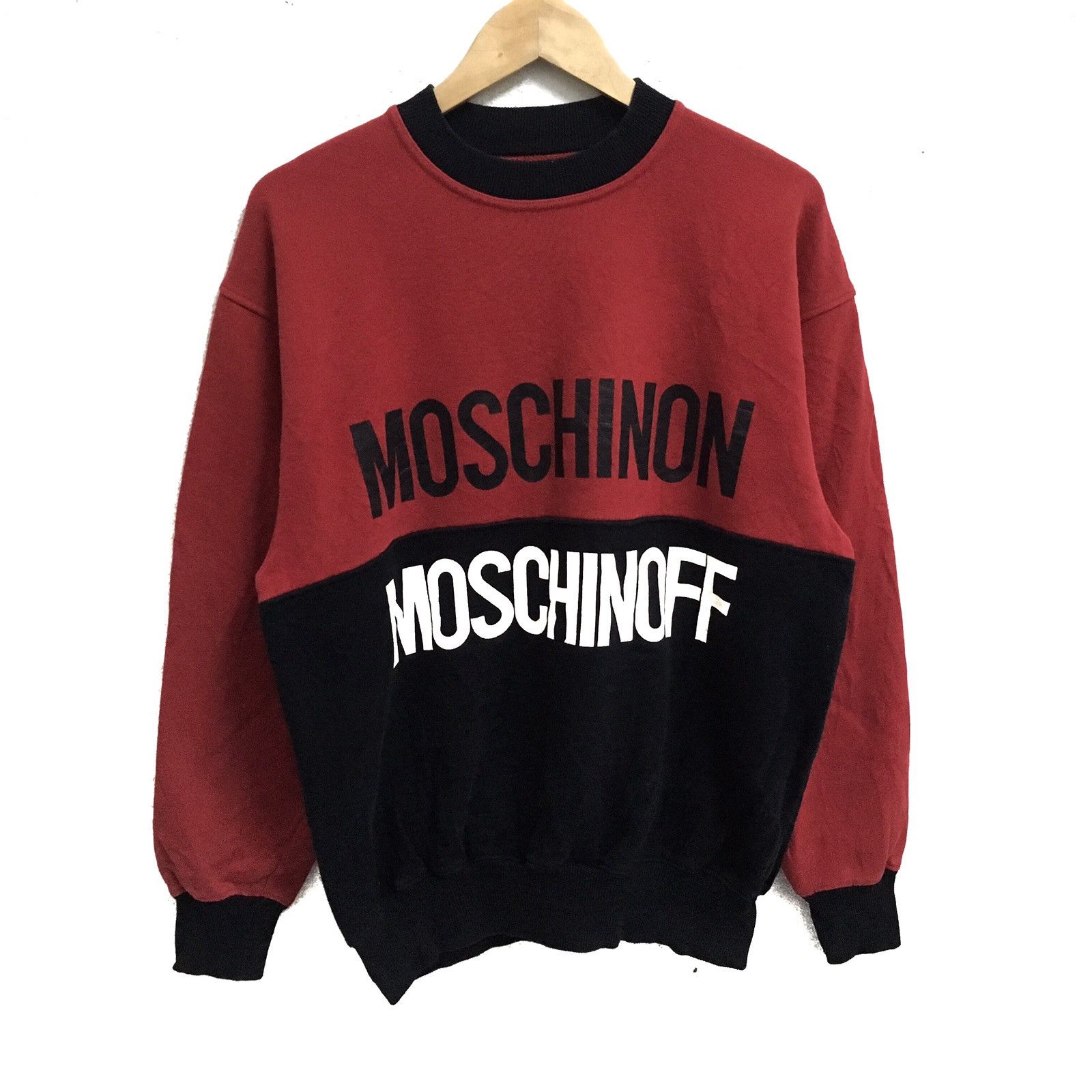 Moschino × Vintage VINTAGE MOSCHINO JEANS BIG LOGO SWEATSHIRT Size US M / EU 48-50 / 2 - 1 Thumbnail
