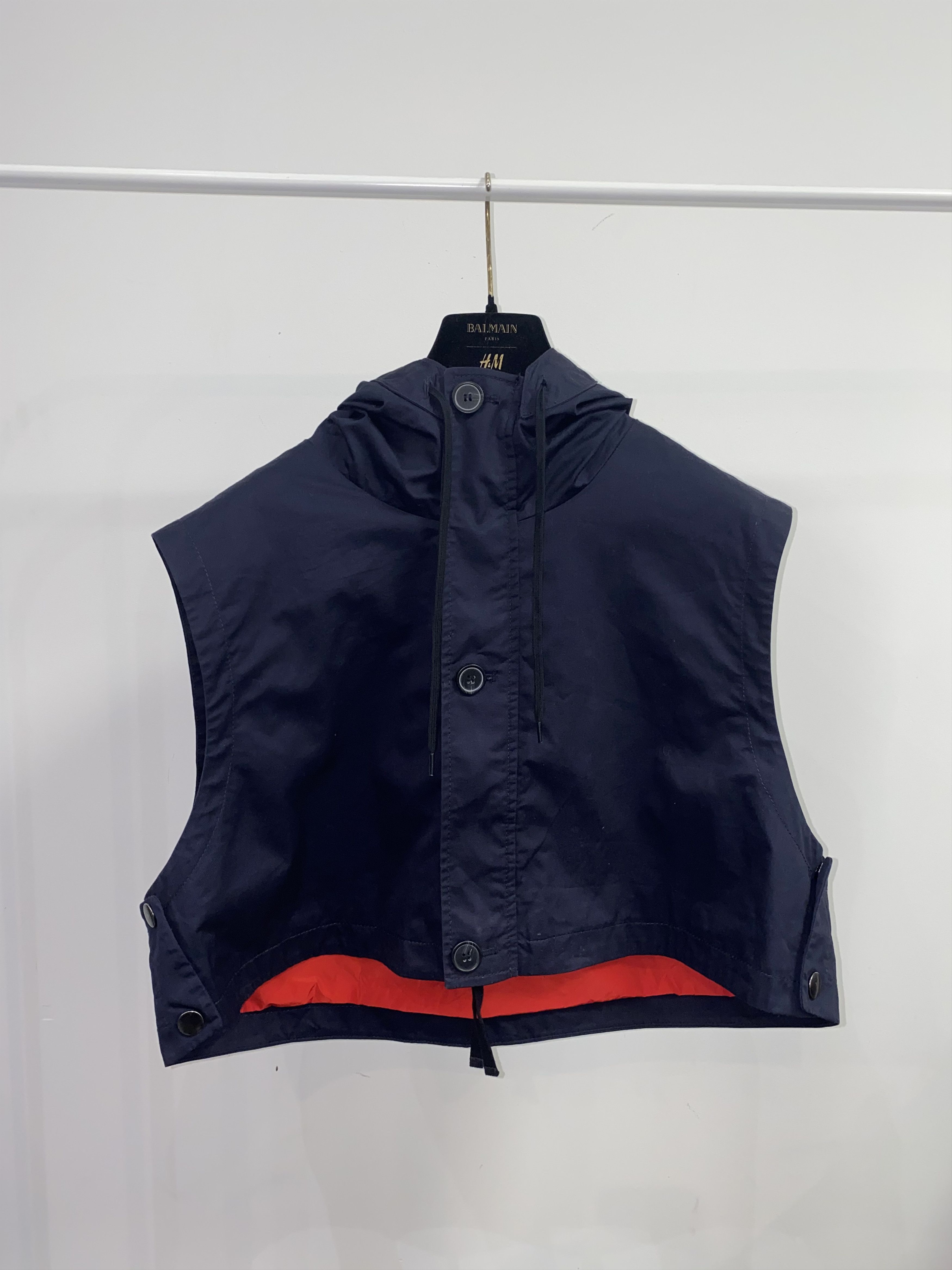 Marni Marni for H&M Navy Technical Hooded Vest Size US L / EU 52-54 / 3 - 5 Thumbnail